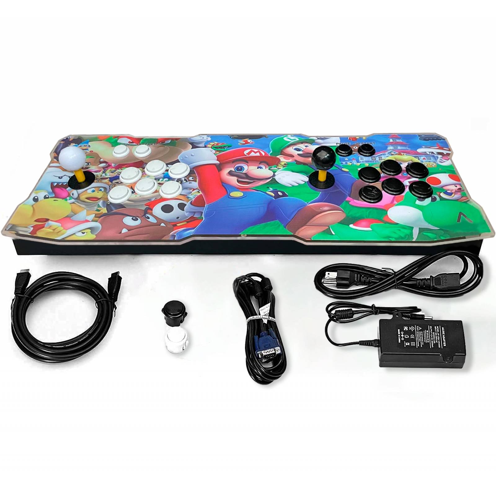 CONSOLA TABLERO MARIO BROS AION CON 4000 JUEGOS ARCADE MULTIJUGADOR CONEXION HDMI VGA