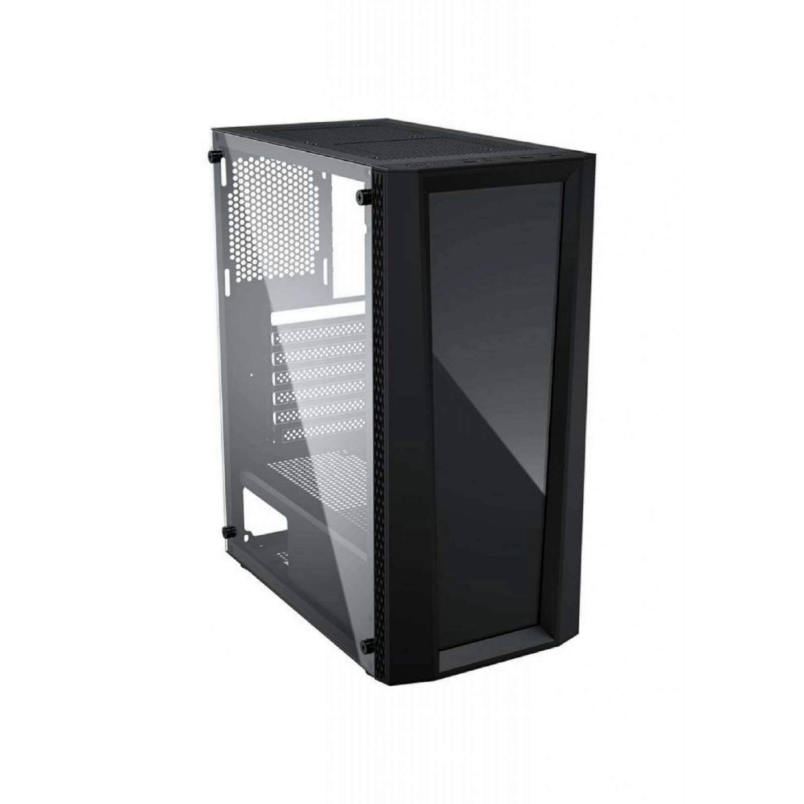 GABINETE YAGUARET CREEPY MATX RGB C/TEMPLADO NEGRO CGCREEPYYGT