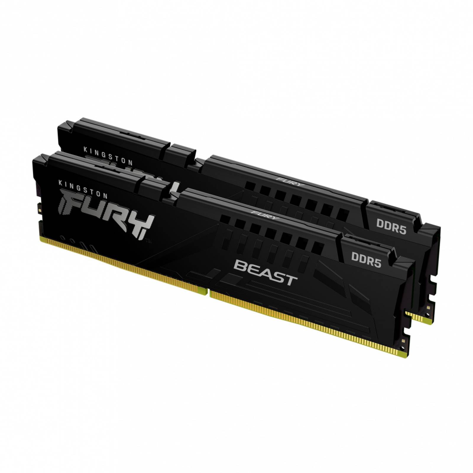 RAM KINGSTON FURY BEAST DDR5 32GB 2X16 4800 NEGRO KF548C38BBK2-32