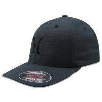 Gorra Hurley Flex Fit Black Textures Gris Oscuro