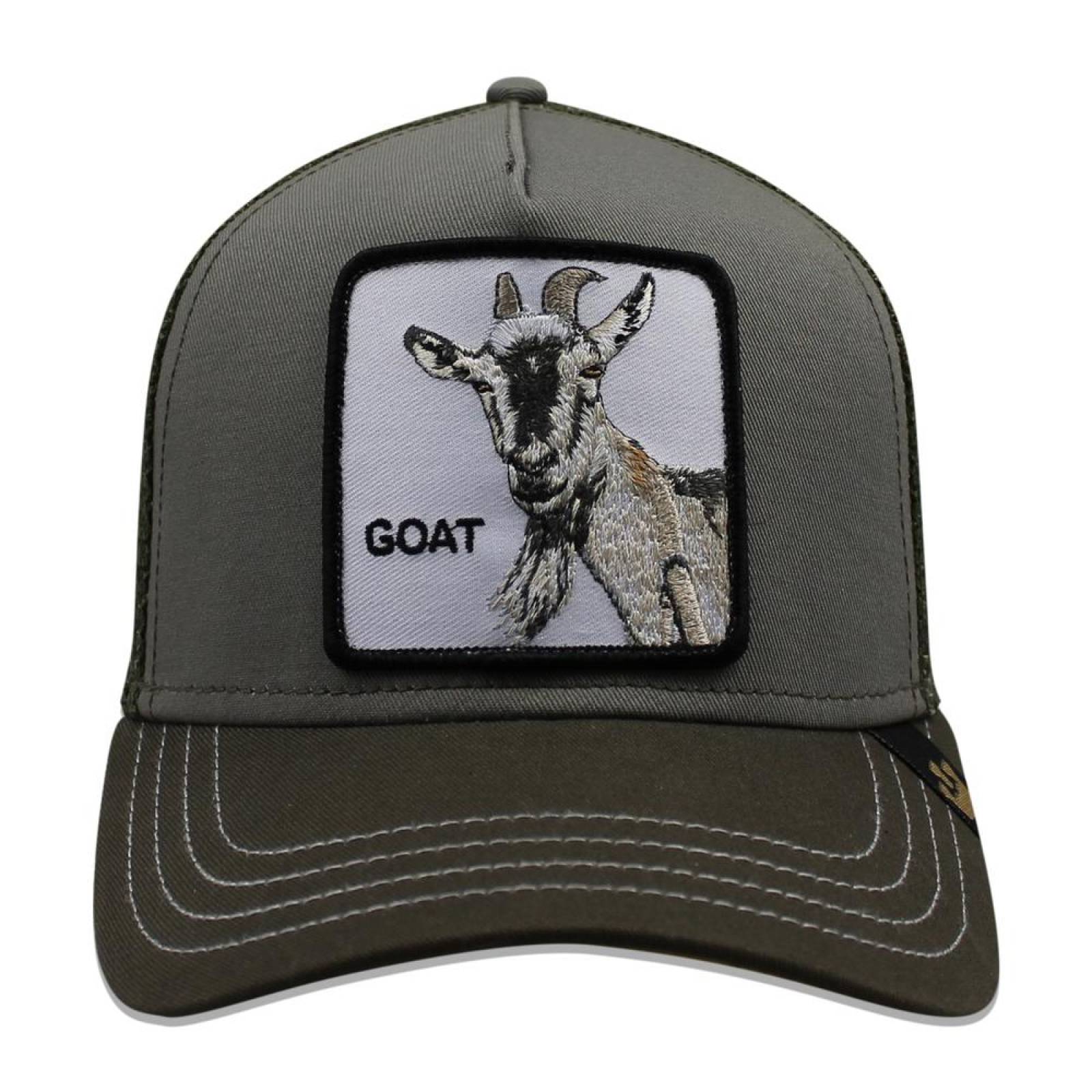 Gorra Goorin Bros Trucker Goat Beard Olivo Chiva 