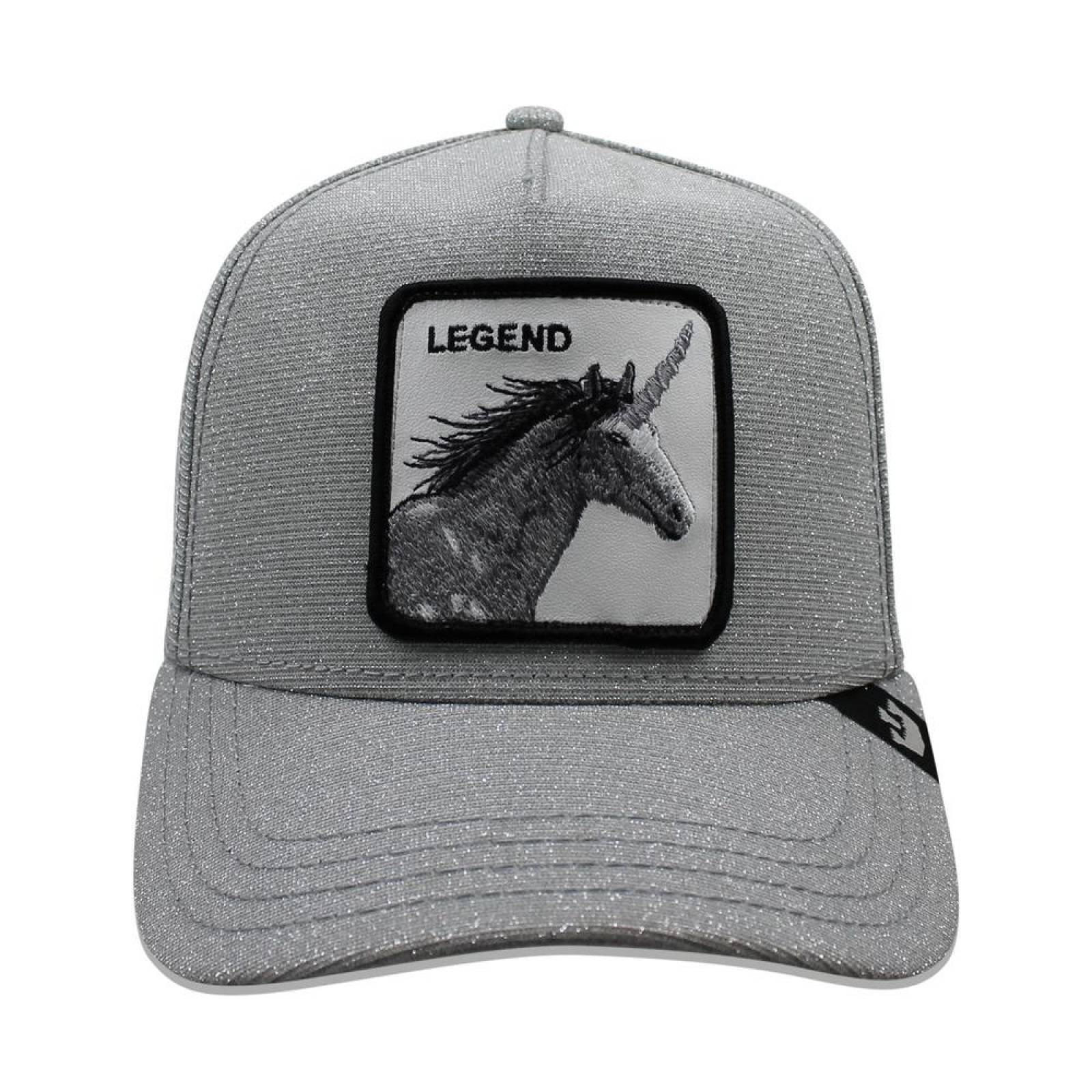 Gorra Goorin Bros Trucker Believer Unicornio 1010506 Gris 