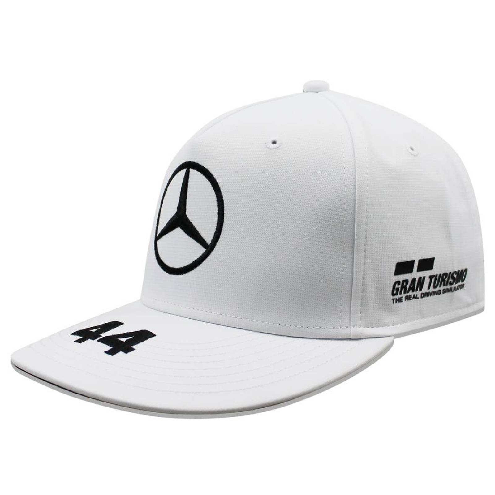 Gorra Mercedes Benz Lewis Hamilton 44 Petronas Blanco