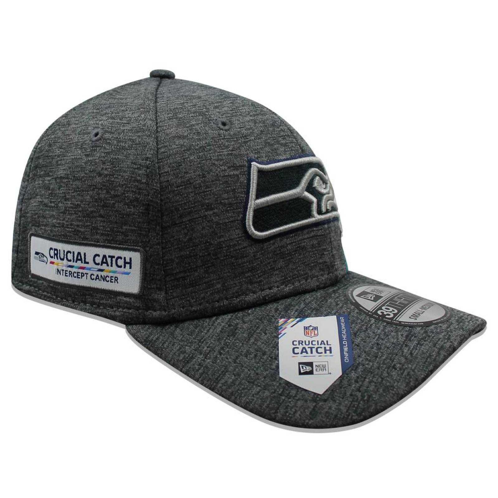 Gorra New Era 39 Thirty NFL Seahawks Crucial Catch Gris 