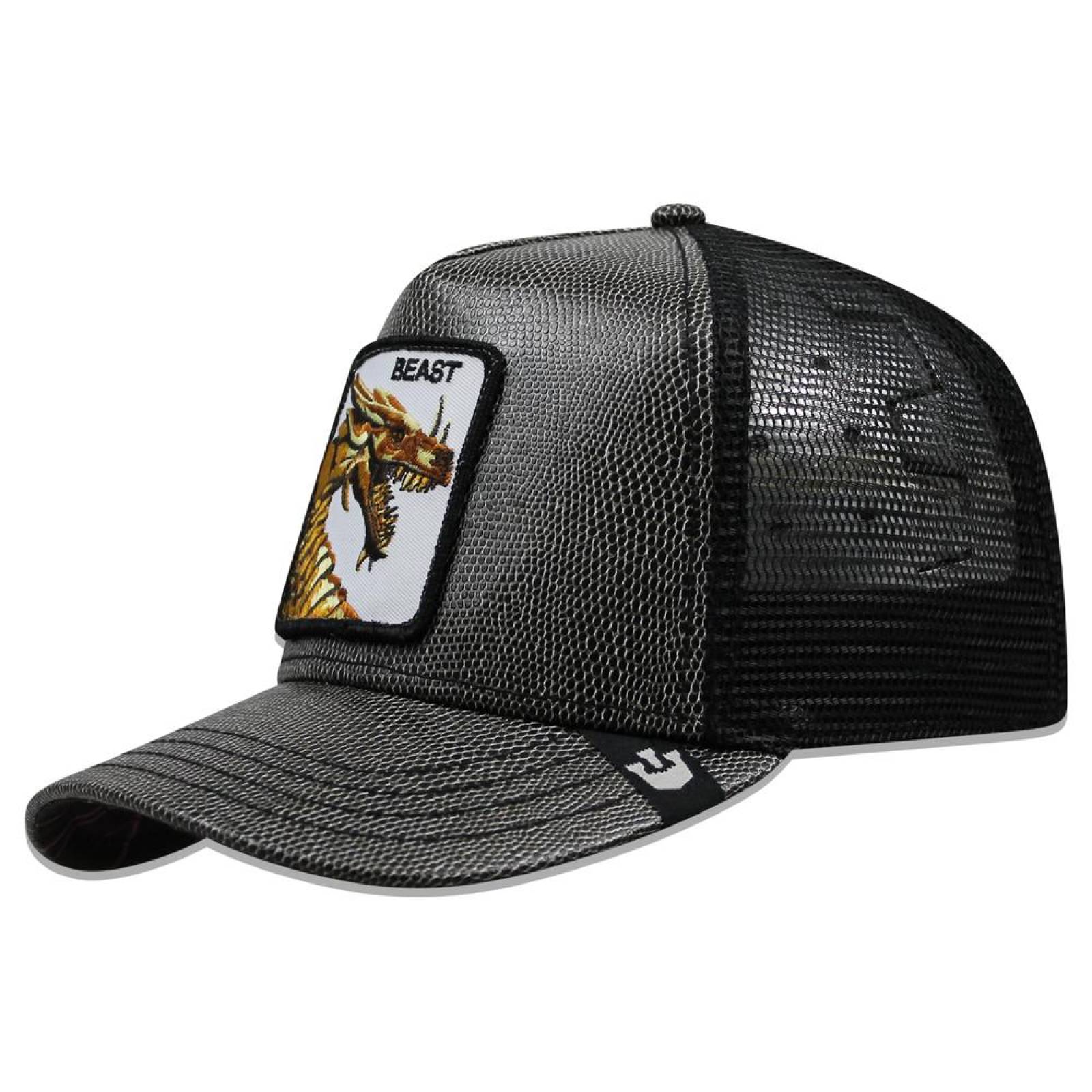 Gorra Goorin Bros Trucker Beast Piel Negro