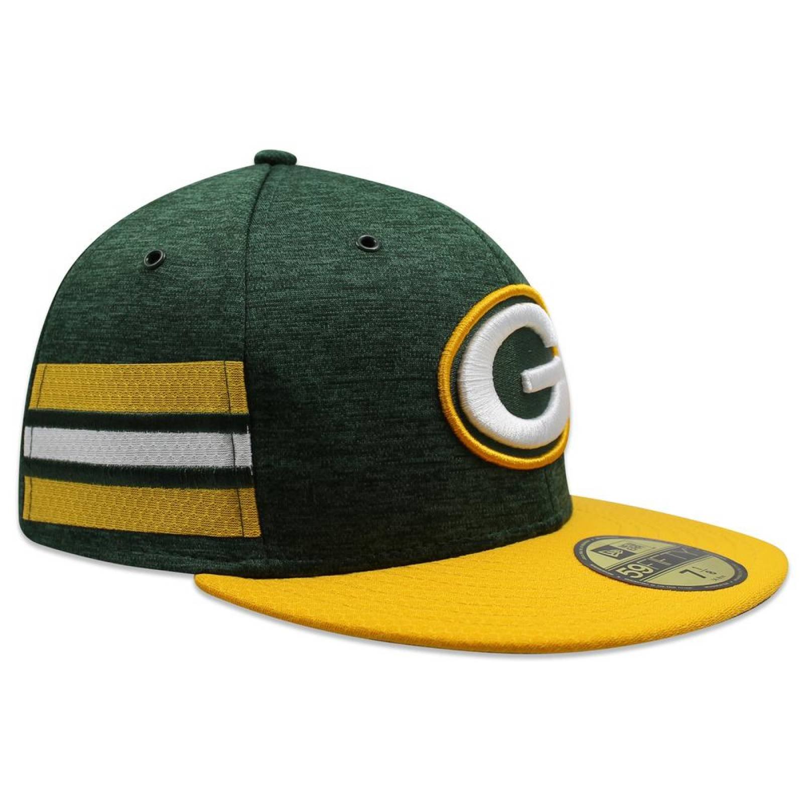 Gorra New Era 59 Fifty On Field 2018 Packers Sideline Defended Verde 