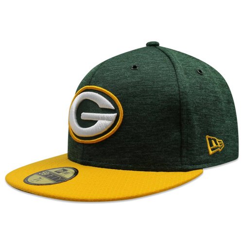 Gorra New Era 59 Fifty On Field 2018 Packers Sideline Defended Verde 