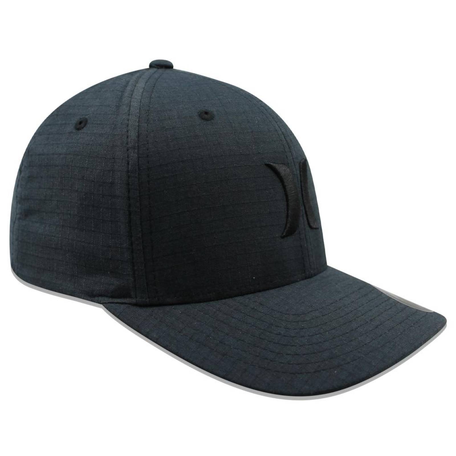 Gorra Hurley Flex Fit Black Textures Gris Oscuro-S/M 