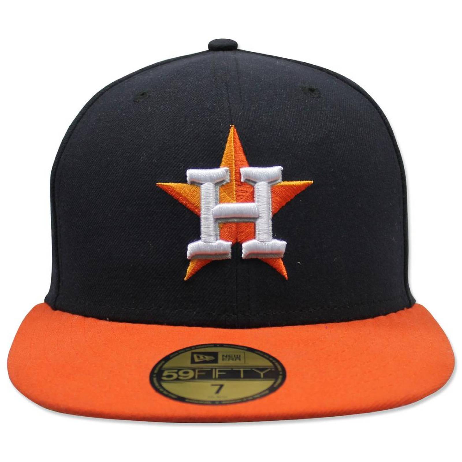 Gorra New Era 5950 MLB Astros Road Azul/Naranja 