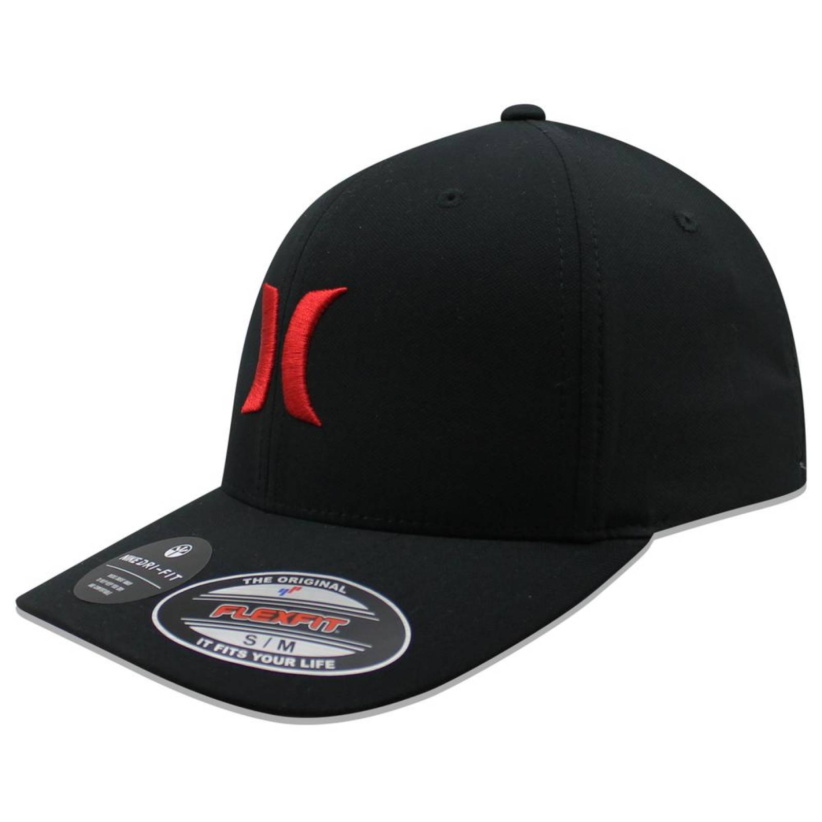 Gorra Hurley Dri Fit One and Only Negro/Rojo 