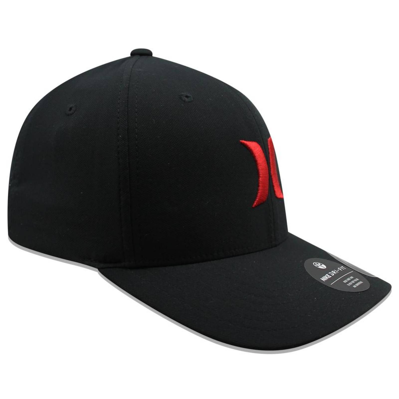 Gorra Hurley Dri Fit One and Only Negro/Rojo 