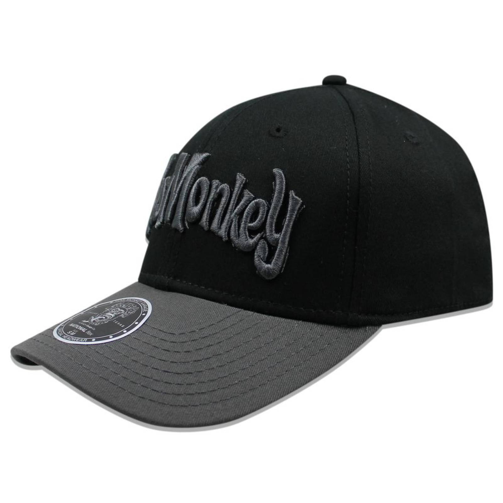 Gorra Gas Monkey Flex Logo Fifted Hat Negro-S/M 