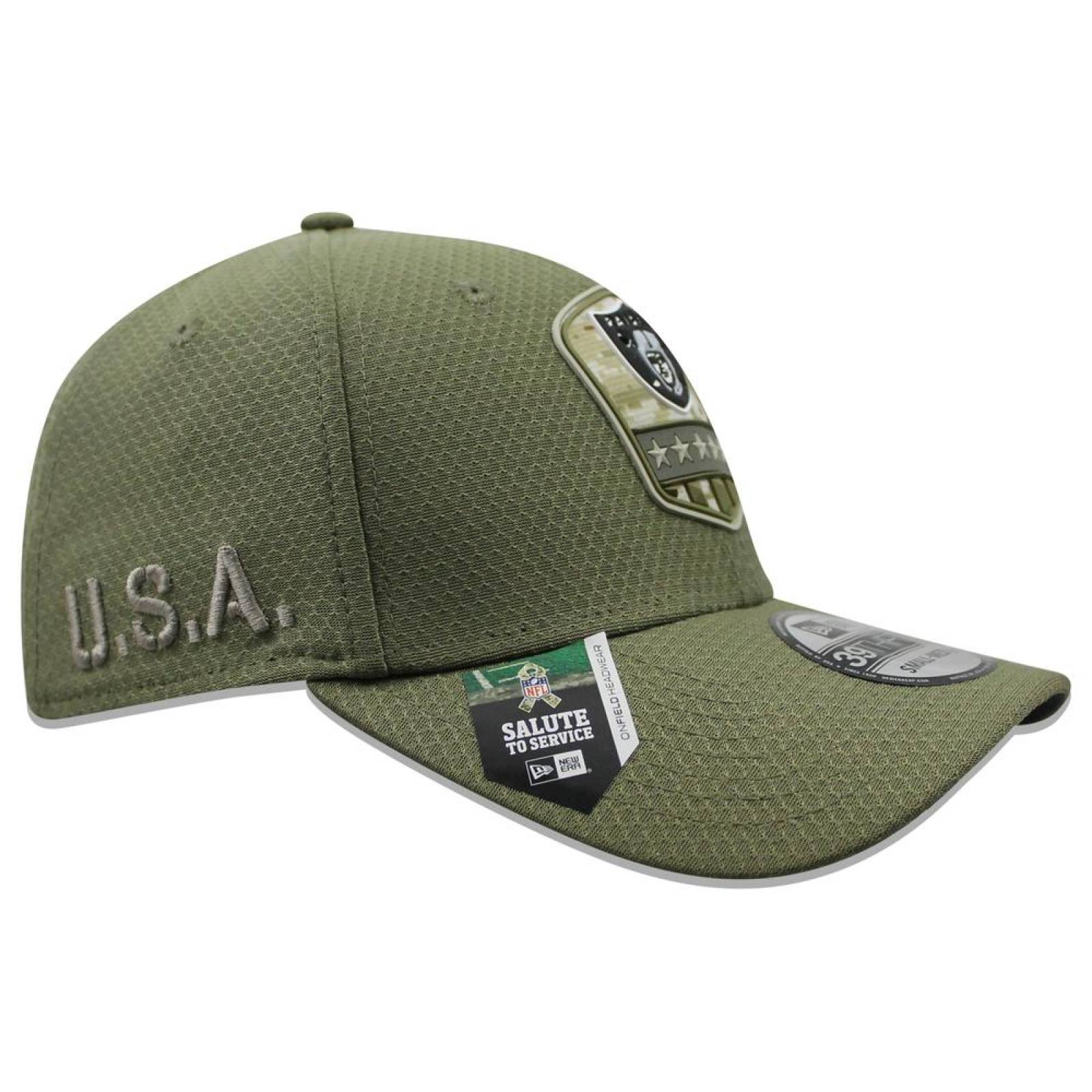 Gorra New Era 39 Thirty NFL Raiders Salute To Service 2019 Verde 