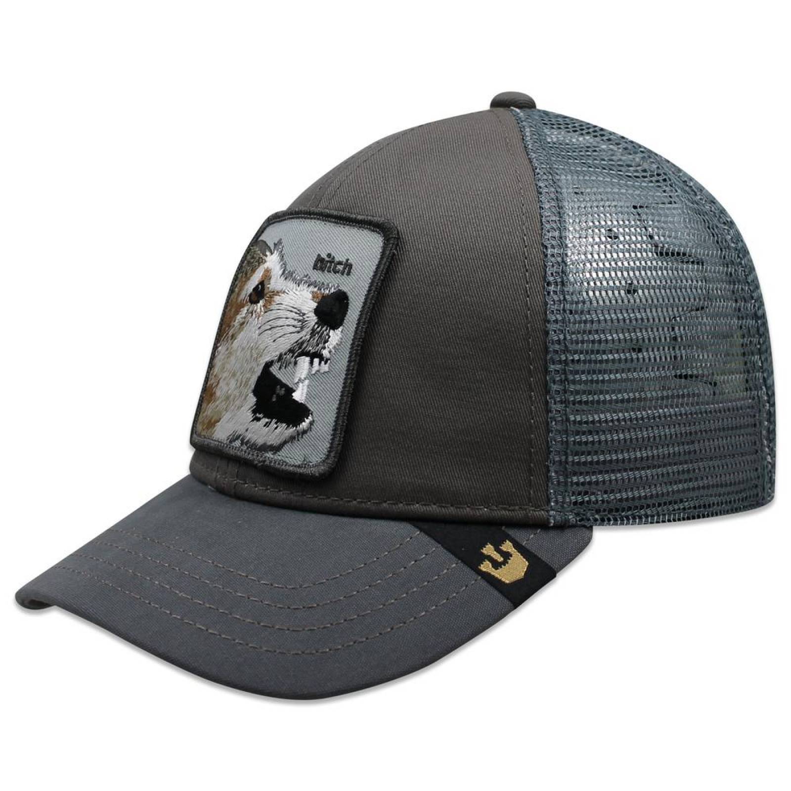Gorra Goorin Bros Trucker Lassy Lobo Gris 