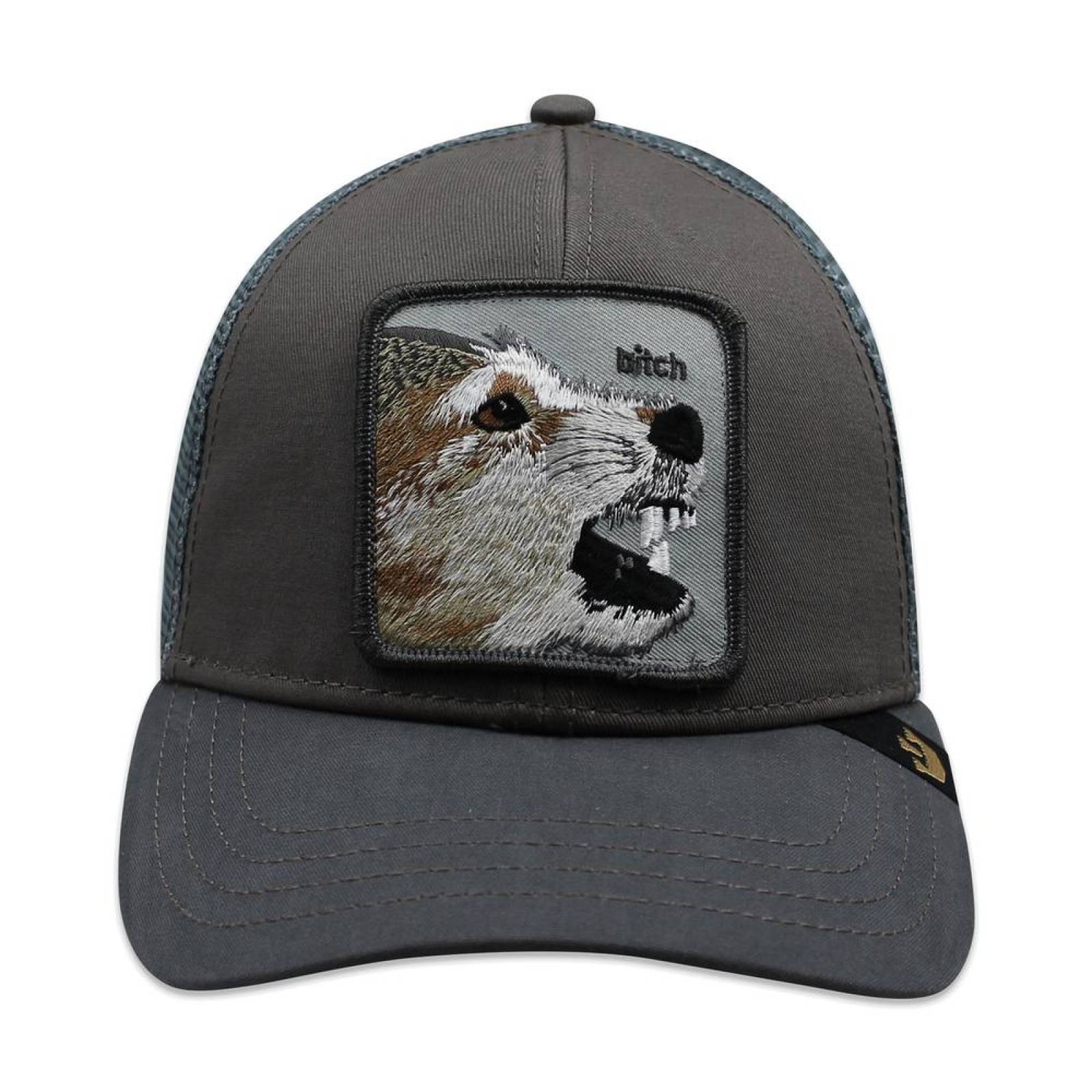 Gorra Goorin Bros Trucker Lassy Lobo Gris 