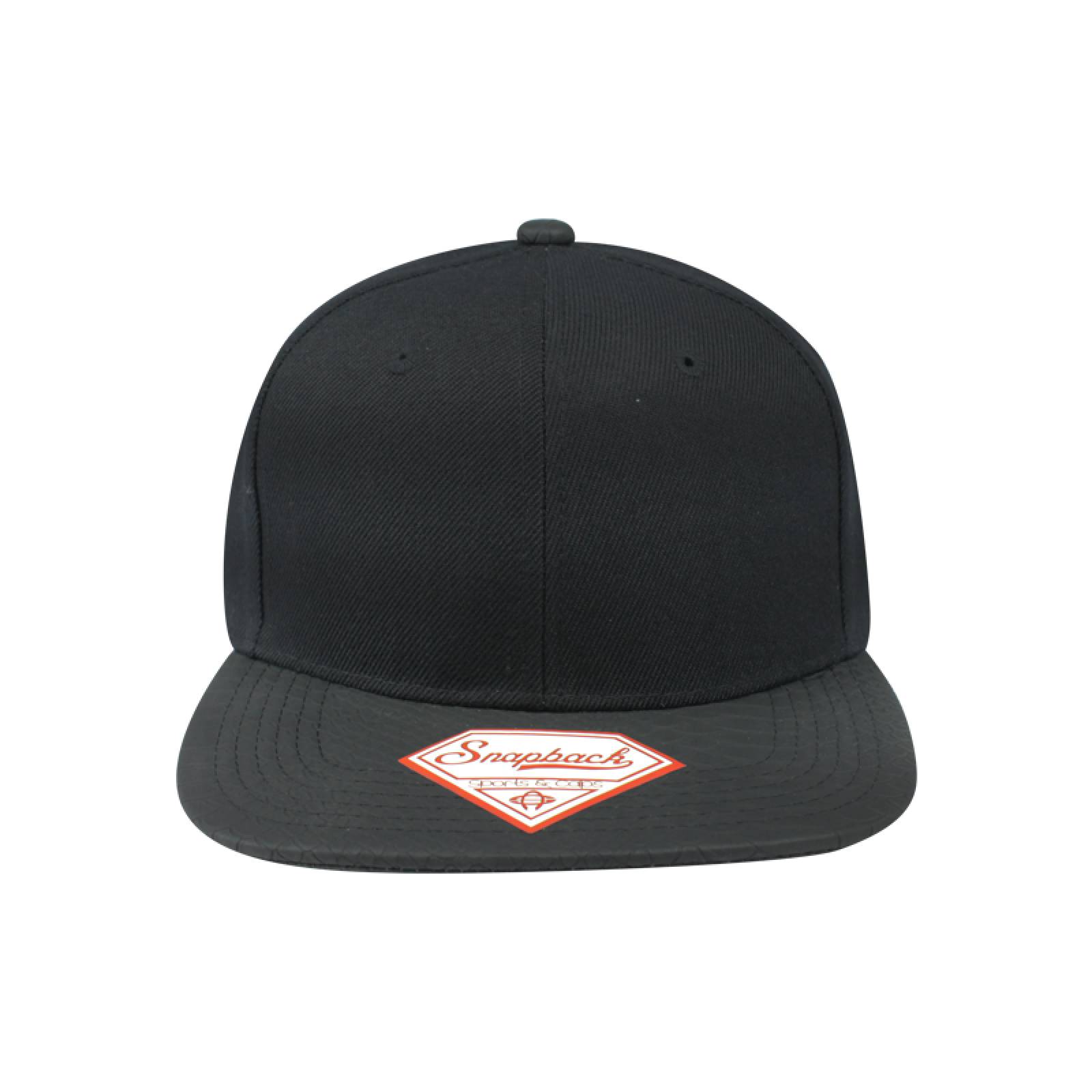 Gorra Sport Caps Snapback Snake Visor Negro Unitalla  