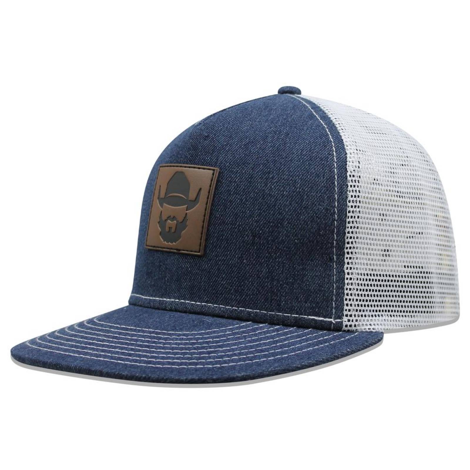 Gorra Barba Norteña Snapback Logo Azul 