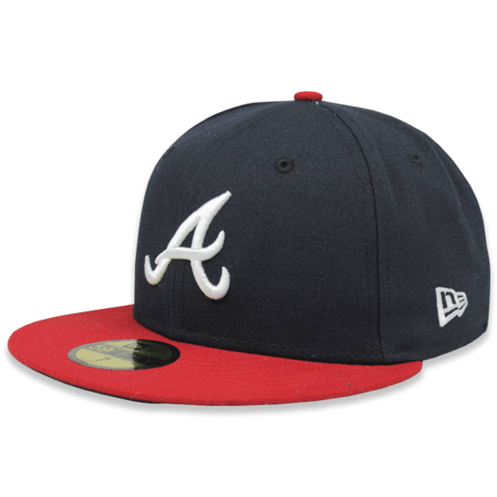 Gorra New Era 5950 MLB Atlanta Braves Home AC Azul/Rojo 