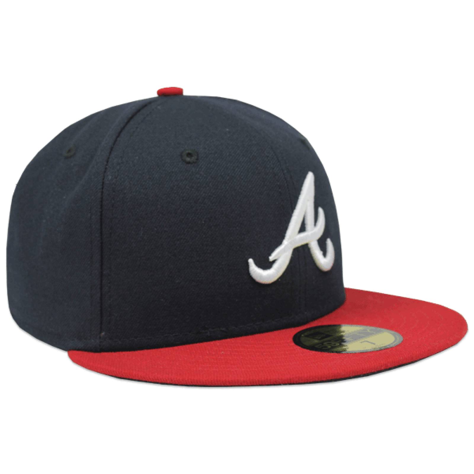Gorra New Era 5950 MLB Atlanta Braves Home AC Azul/Rojo 