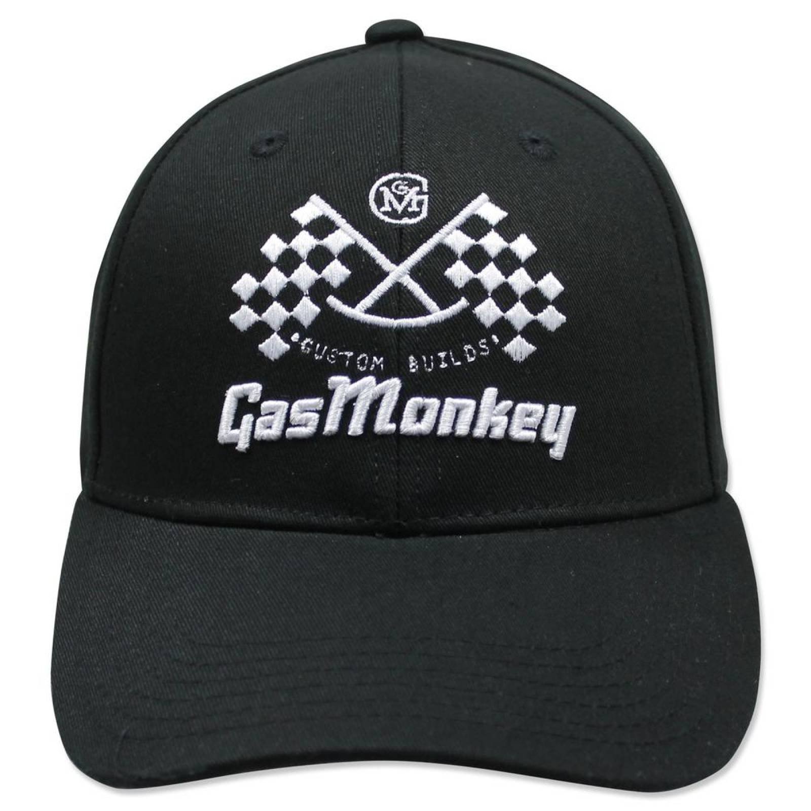 Gorra Gas Monkey Curva Banderas Unitalla-Negro 
