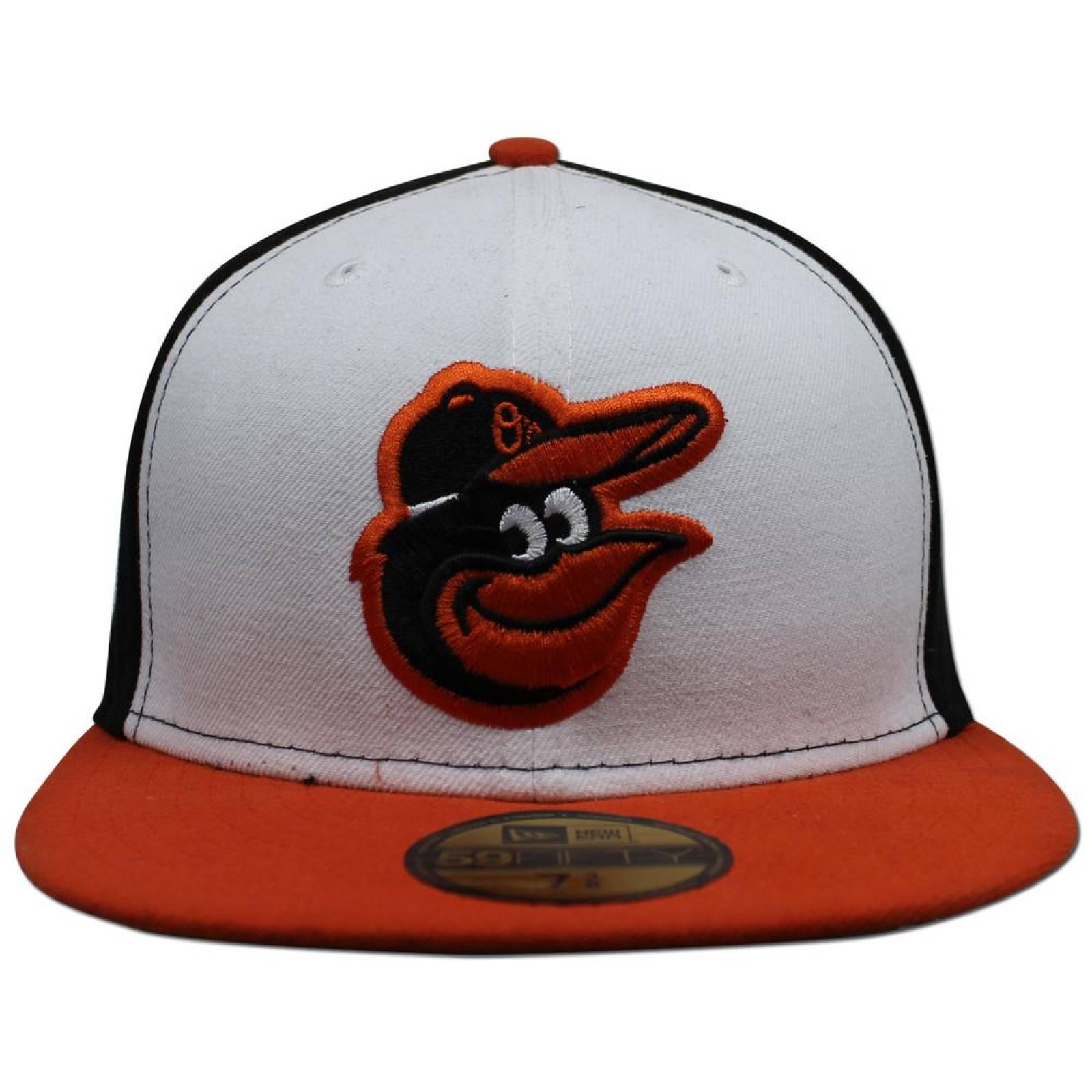 Gorra New Era 5950 MLB Baltimore Orioles Ac Home Blanco/Naranja 