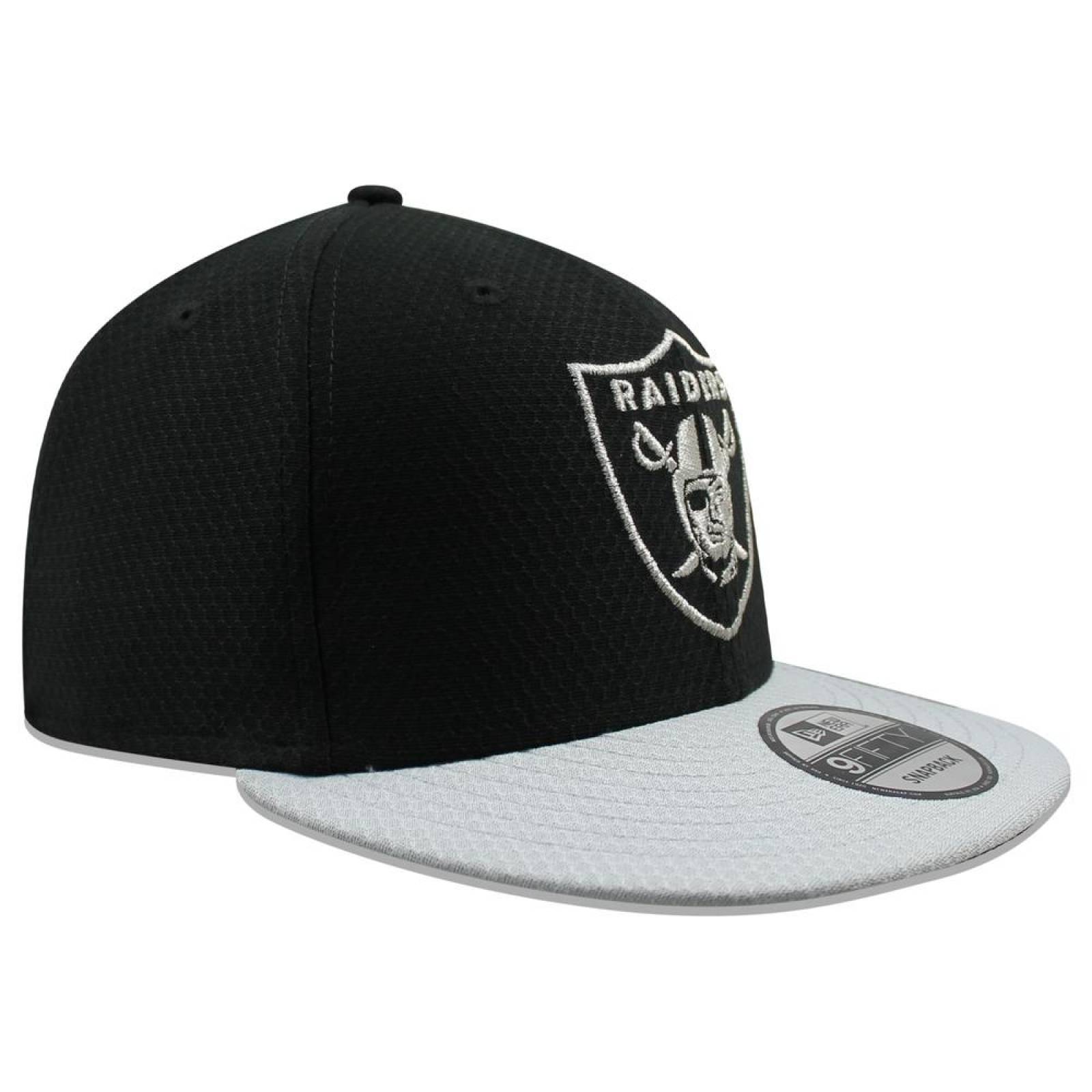 Gorra New Era 9 Fifty NFL Raiders Logo Grand Negro 