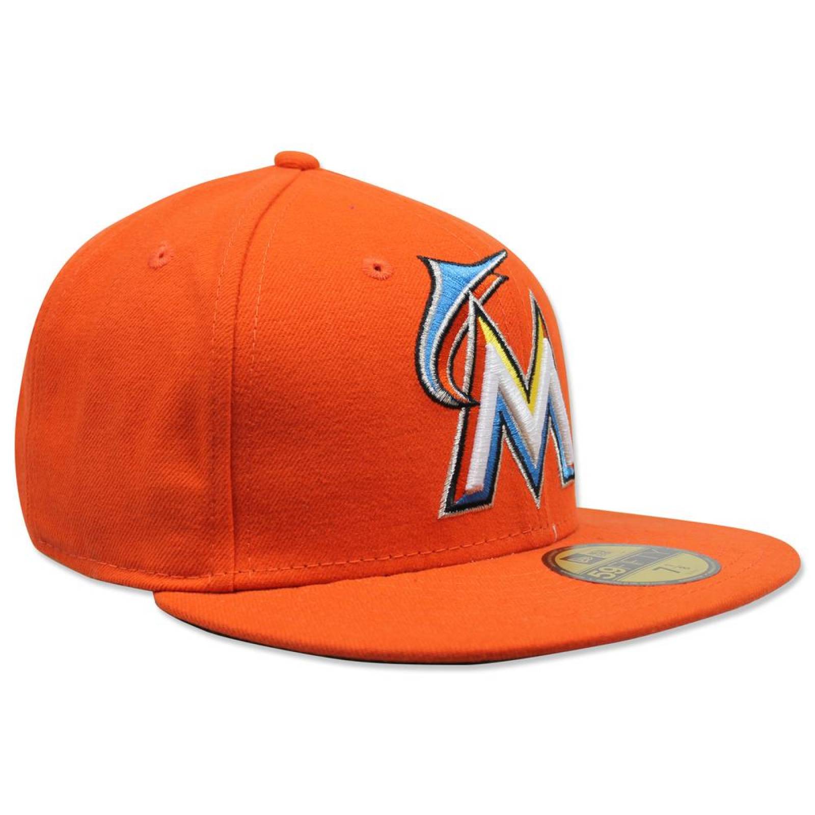 Gorra New Era 5950 MLB Marlins Miami Road Naranja 