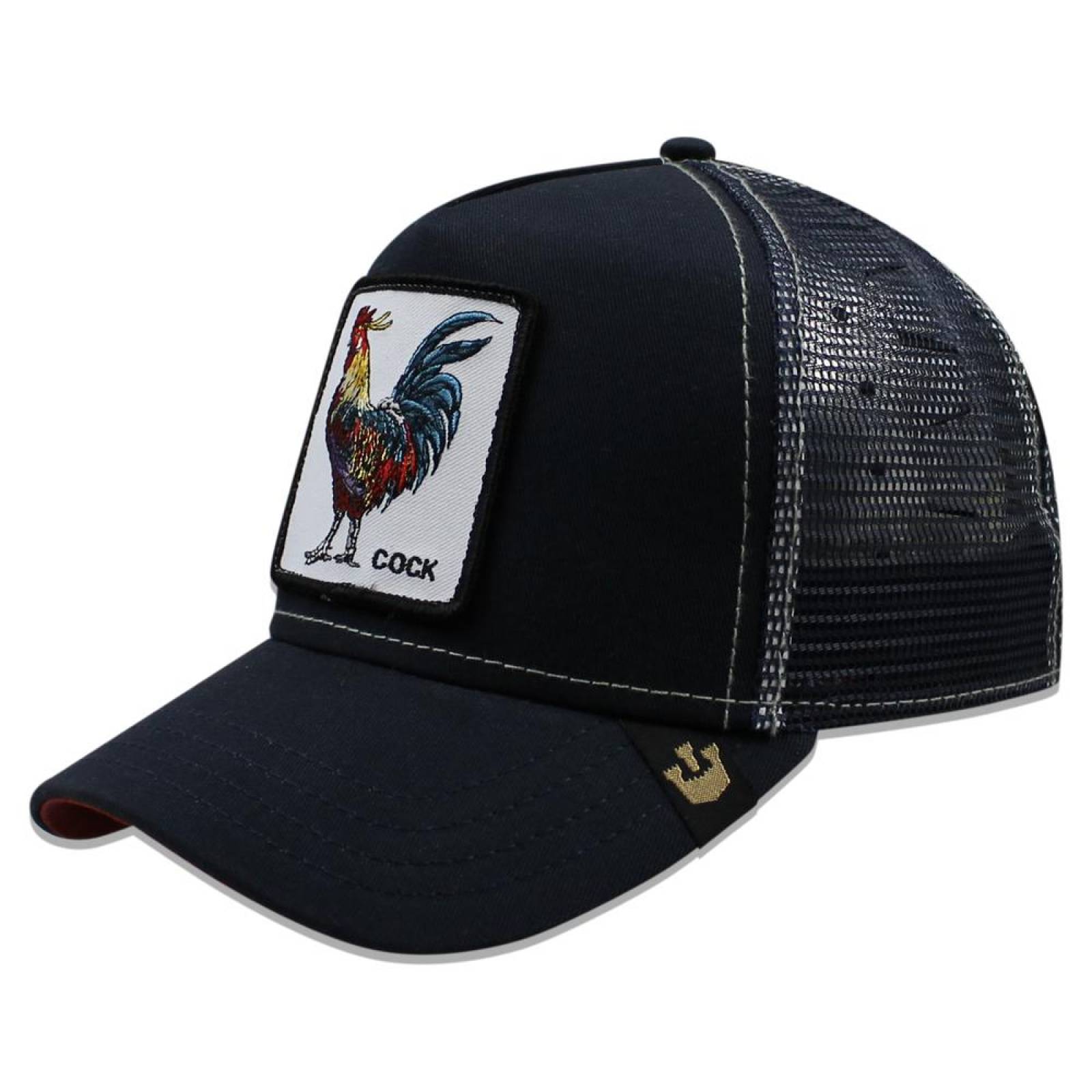 Gorra Goorin Bros Trucker Cock Gallo Azul Marino 