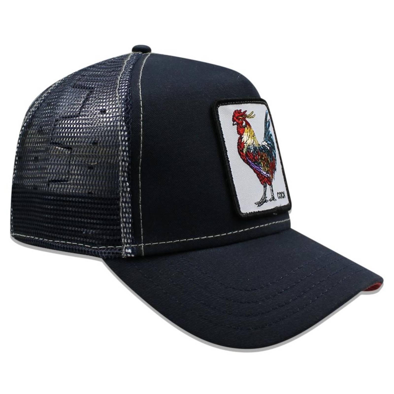 Gorra Goorin Bros Trucker Cock Gallo Azul Marino 