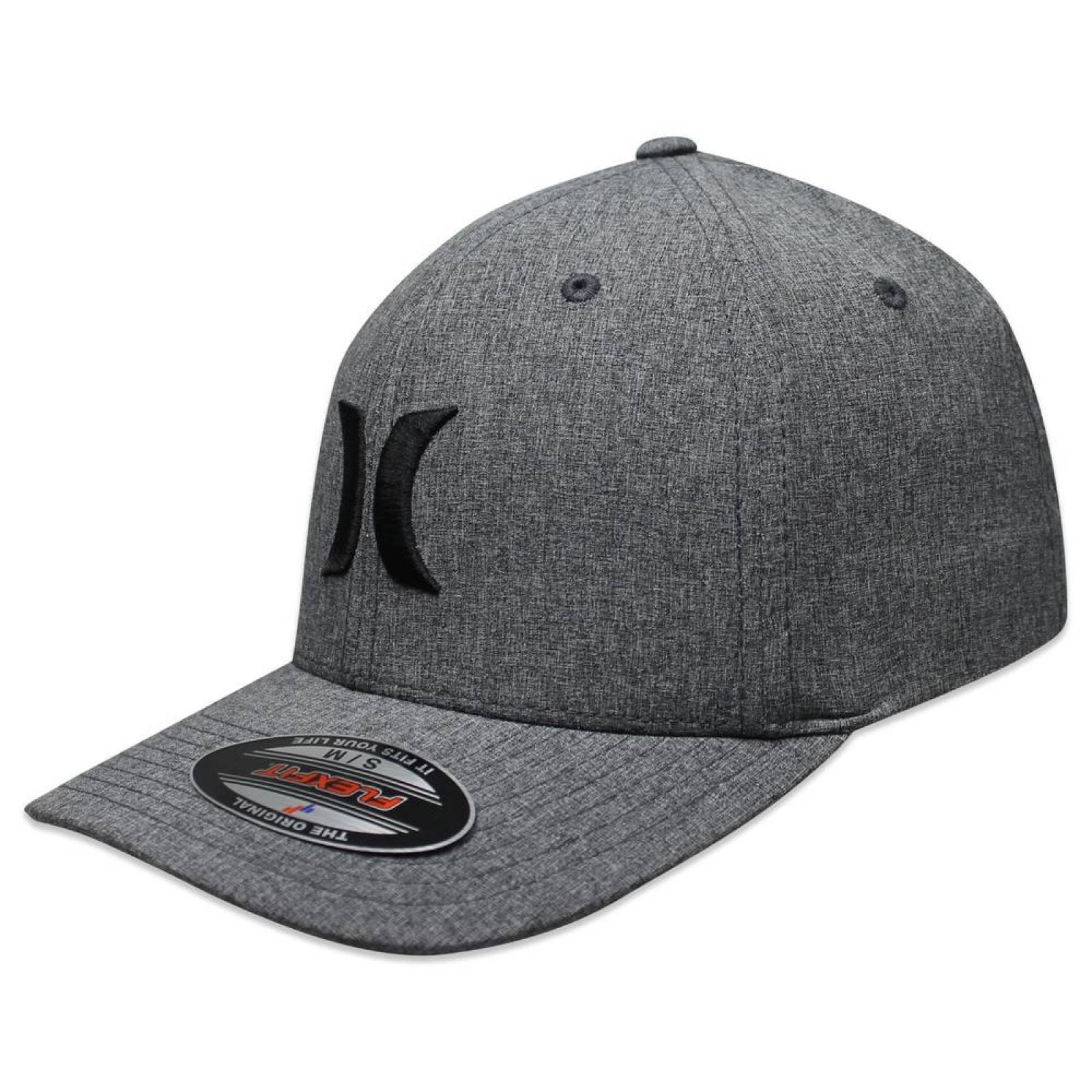 Gorra Hurley Suits Outline Hats Fit Gris/Negro-S/M 