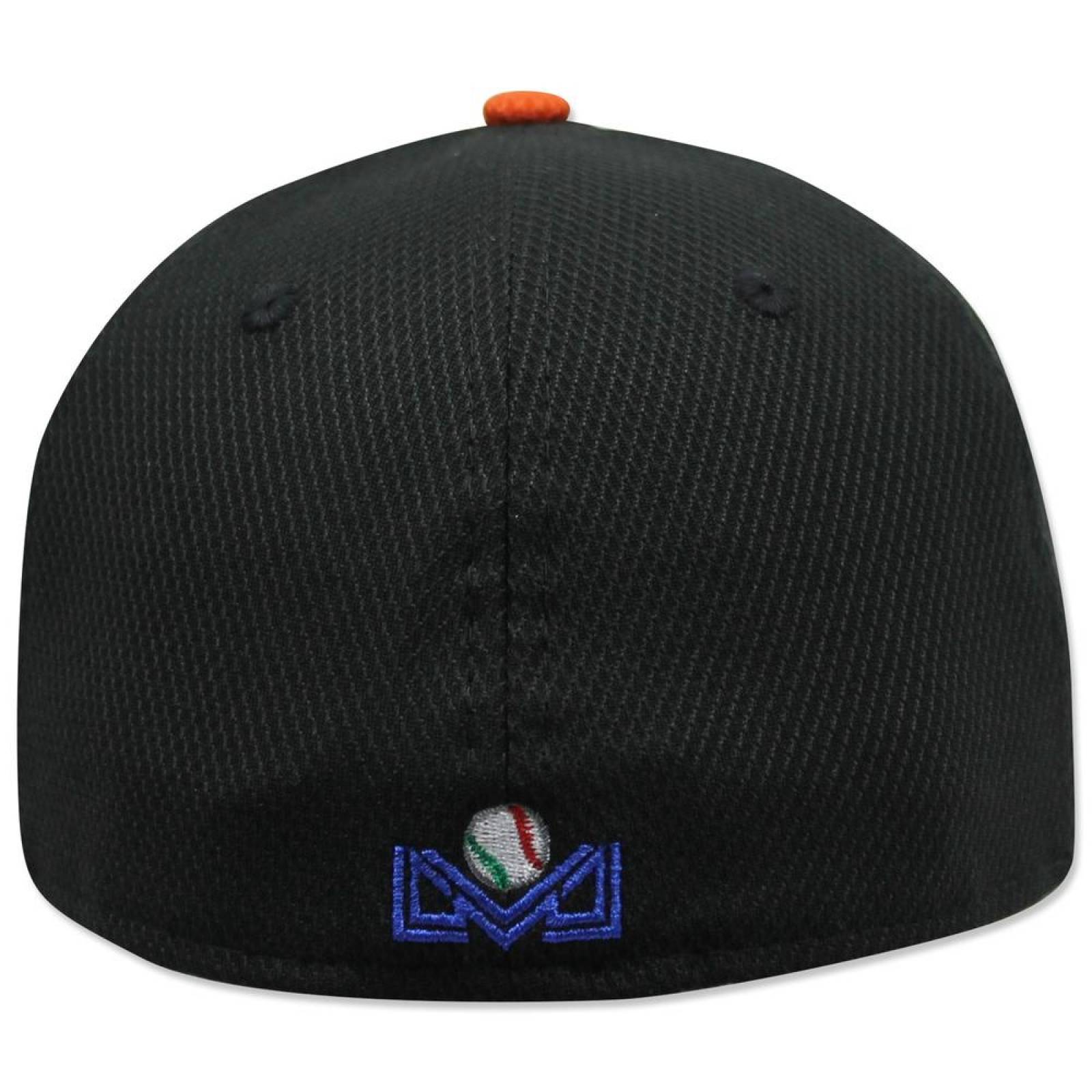 Gorra New Era 5950 LMP Naranjeros Liquid Chrome Blanco/Naranja 