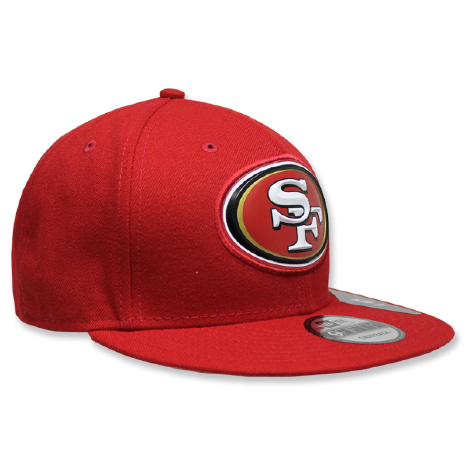 Gorra New Era 9 Fifty NFL 49Ers Bold Bevel Snapback Rojo Unitalla 