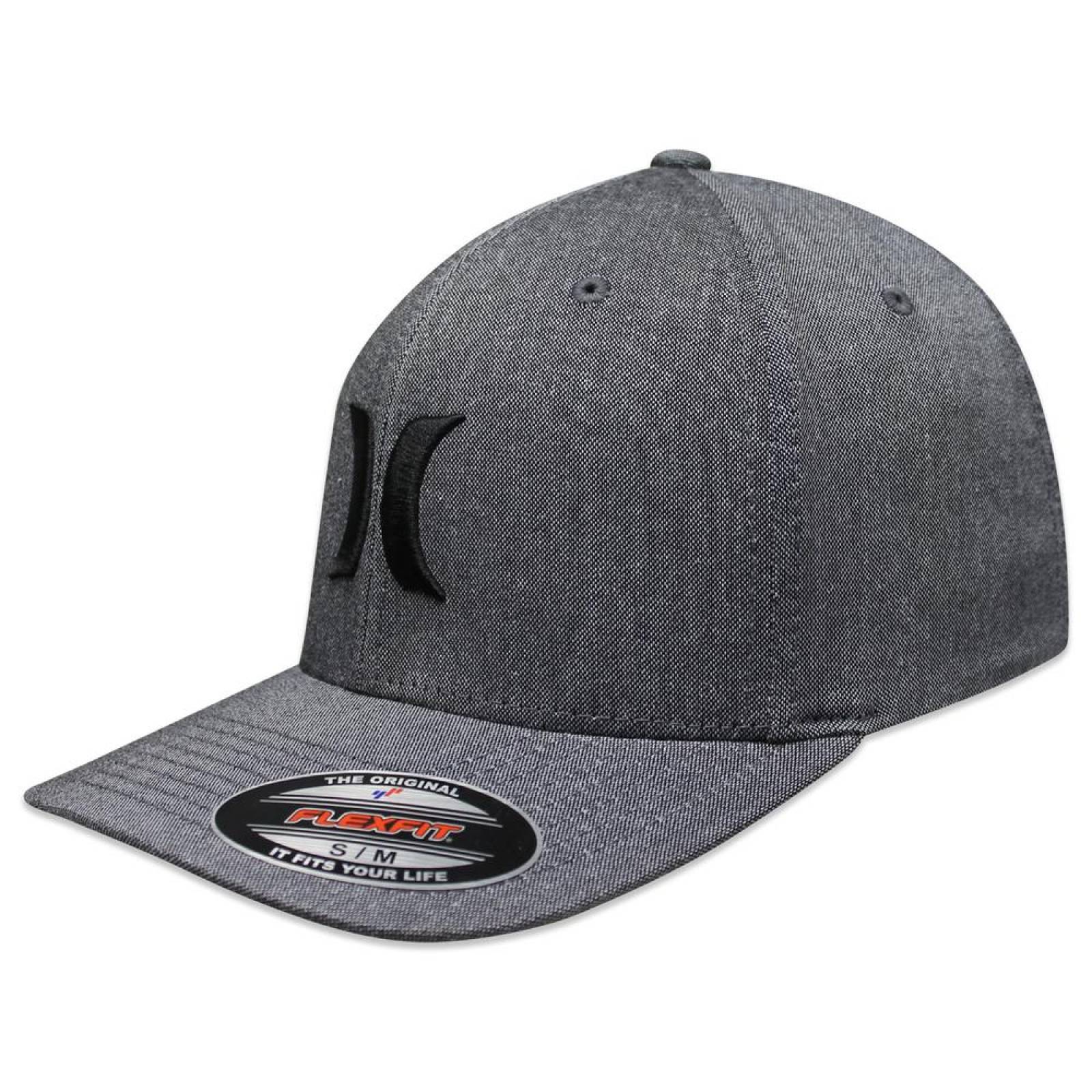 Gorra Hurley Suits Outline Hats Fit Gris/Negro -S/M 
