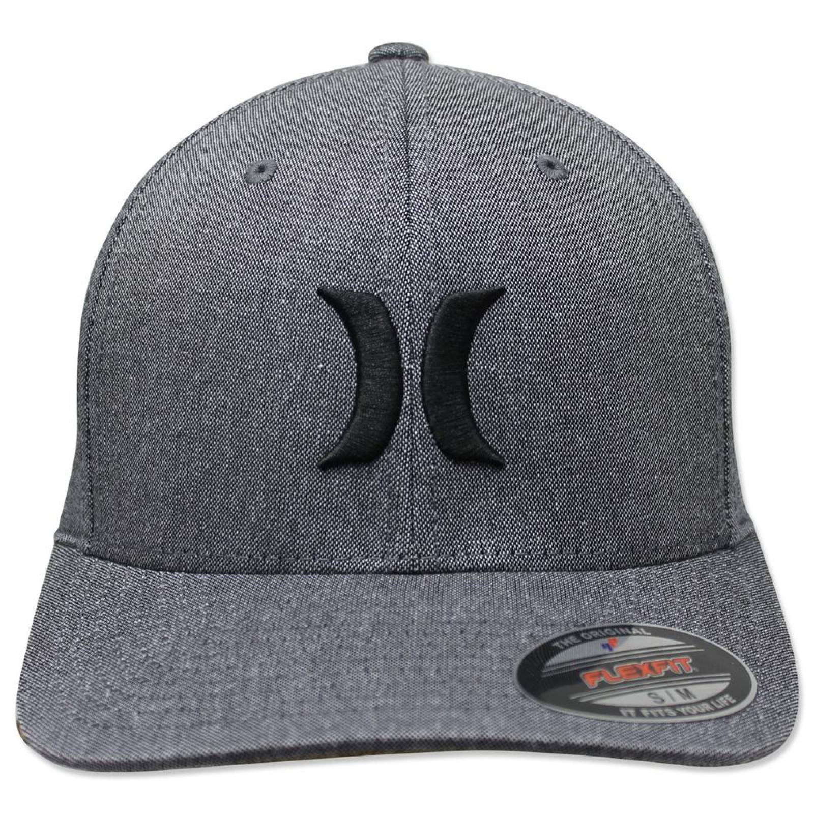 Gorra Hurley Suits Outline Hats Fit Gris/Negro -S/M 