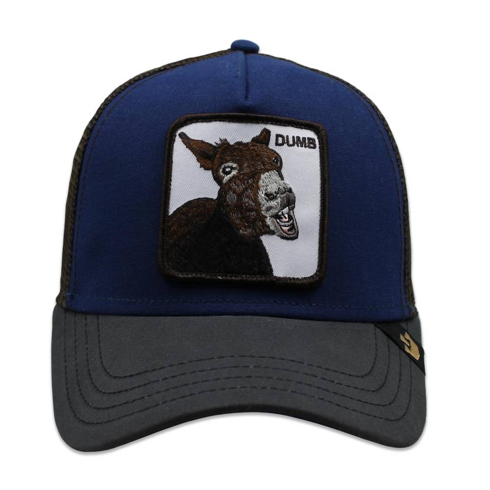 Gorra Goorin Bros Trucker Dumbas Burro Azul Rey 