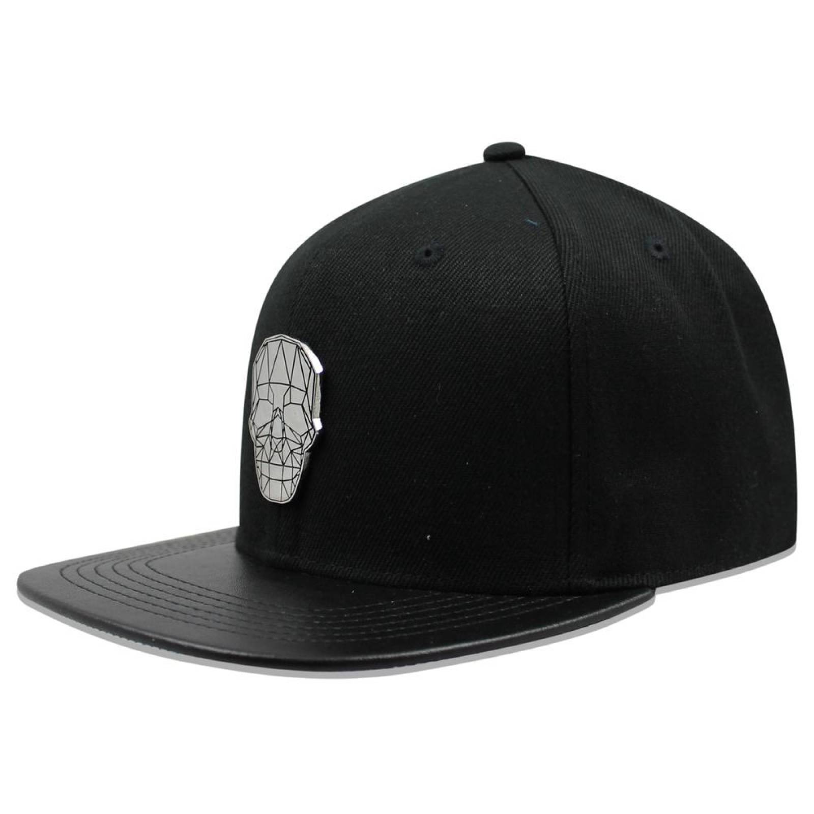 Gorra Malandro Gr11simt Calavera Metal Negro 