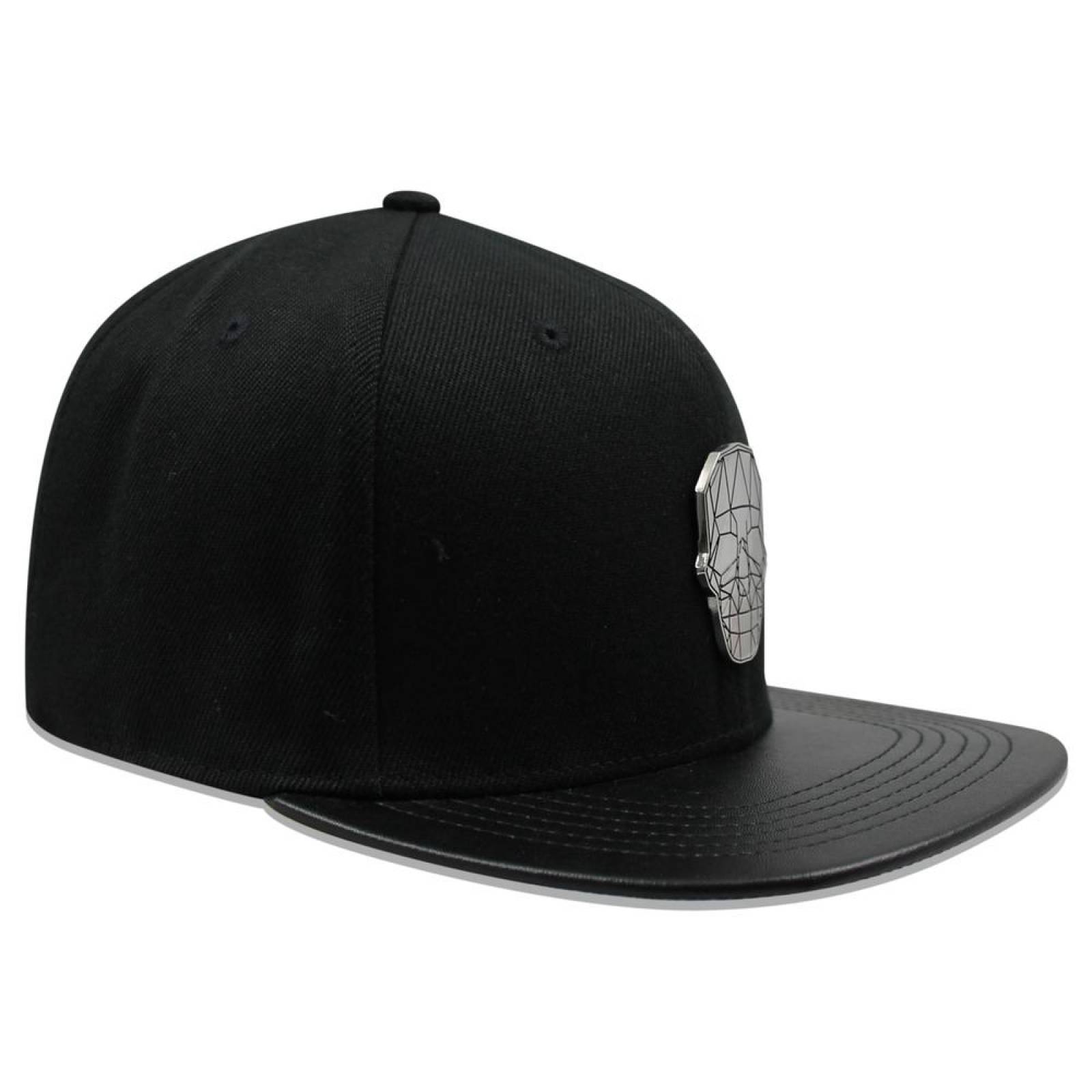 Gorra Malandro Gr11simt Calavera Metal Negro 