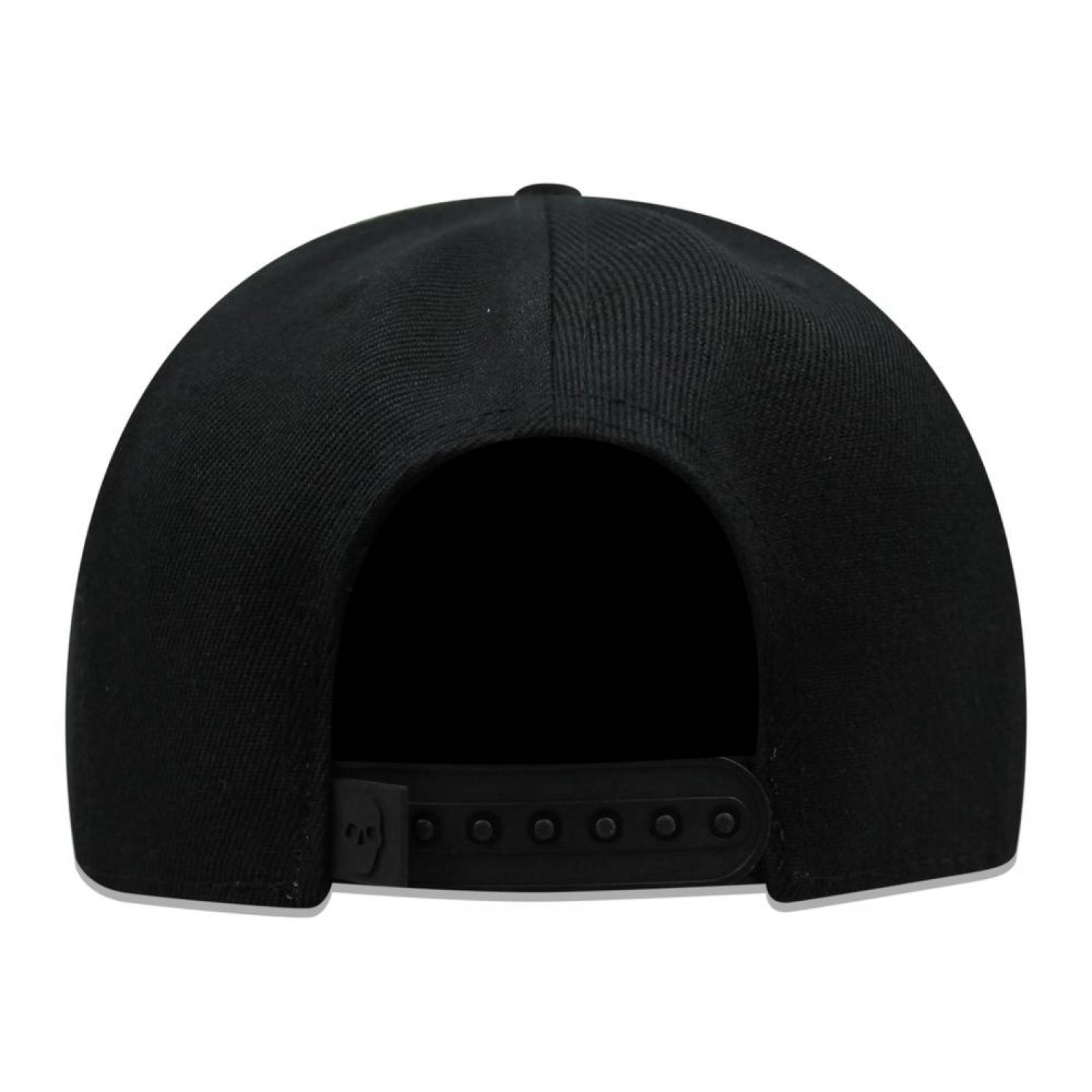 Gorra Malandro Gr11simt Calavera Metal Negro 