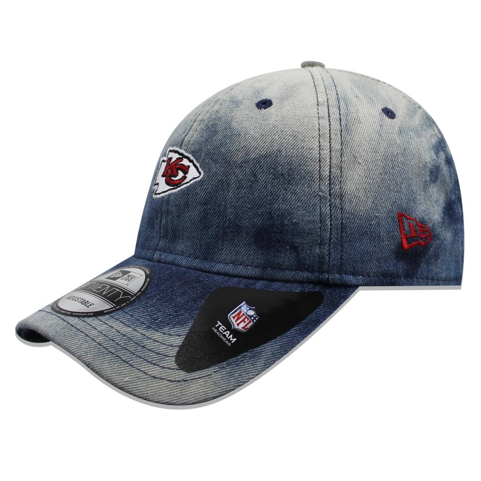 Gorra New Era 9 Twenty NFL Kansas City Chiefs Denim Wash Out Azul 