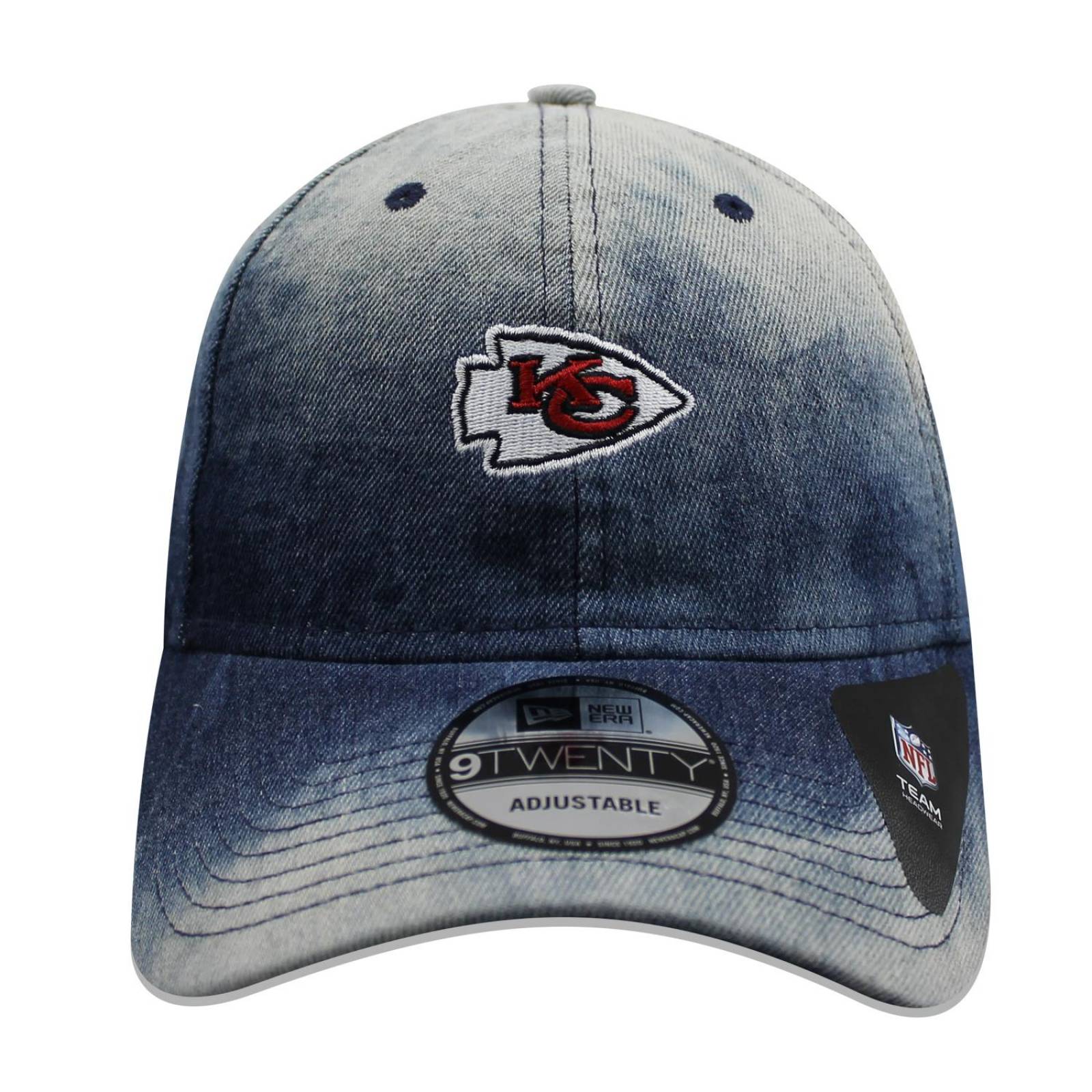 Gorra New Era 9 Twenty NFL Kansas City Chiefs Denim Wash Out Azul 