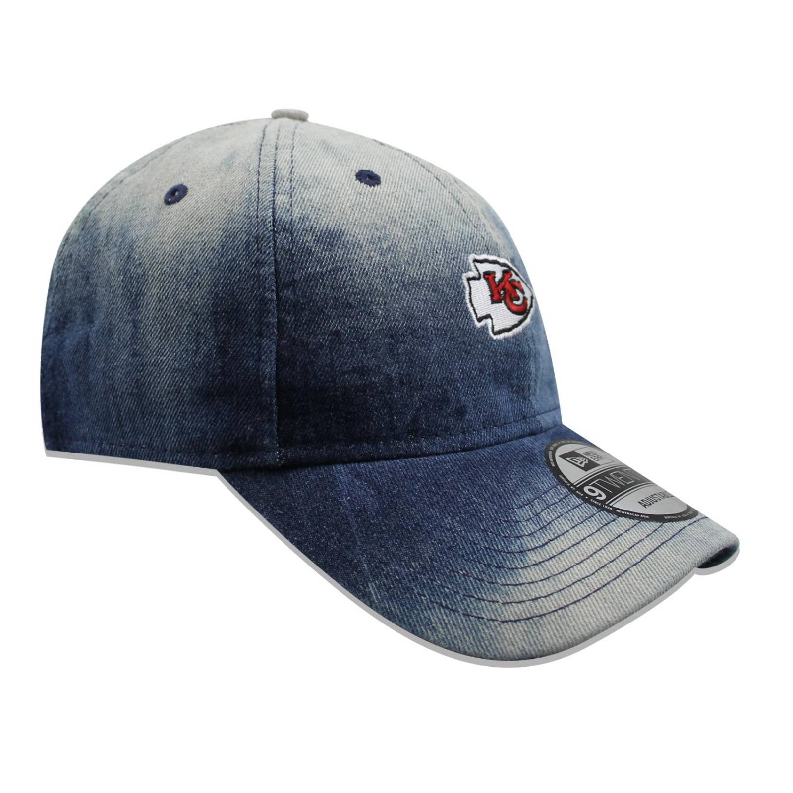 Gorra New Era 9 Twenty NFL Kansas City Chiefs Denim Wash Out Azul 