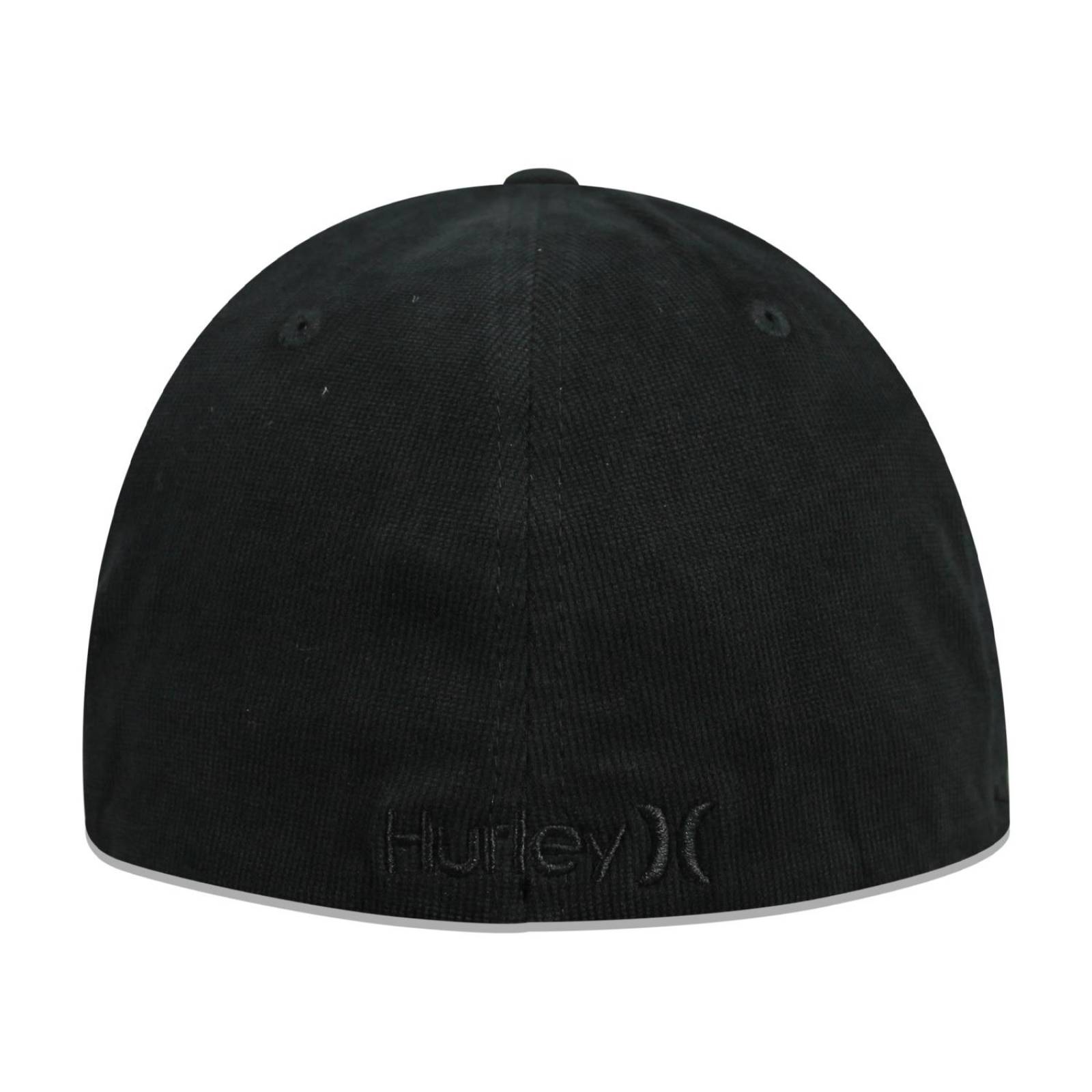 Gorra Hurley Flex Fit Black Textures Negro 