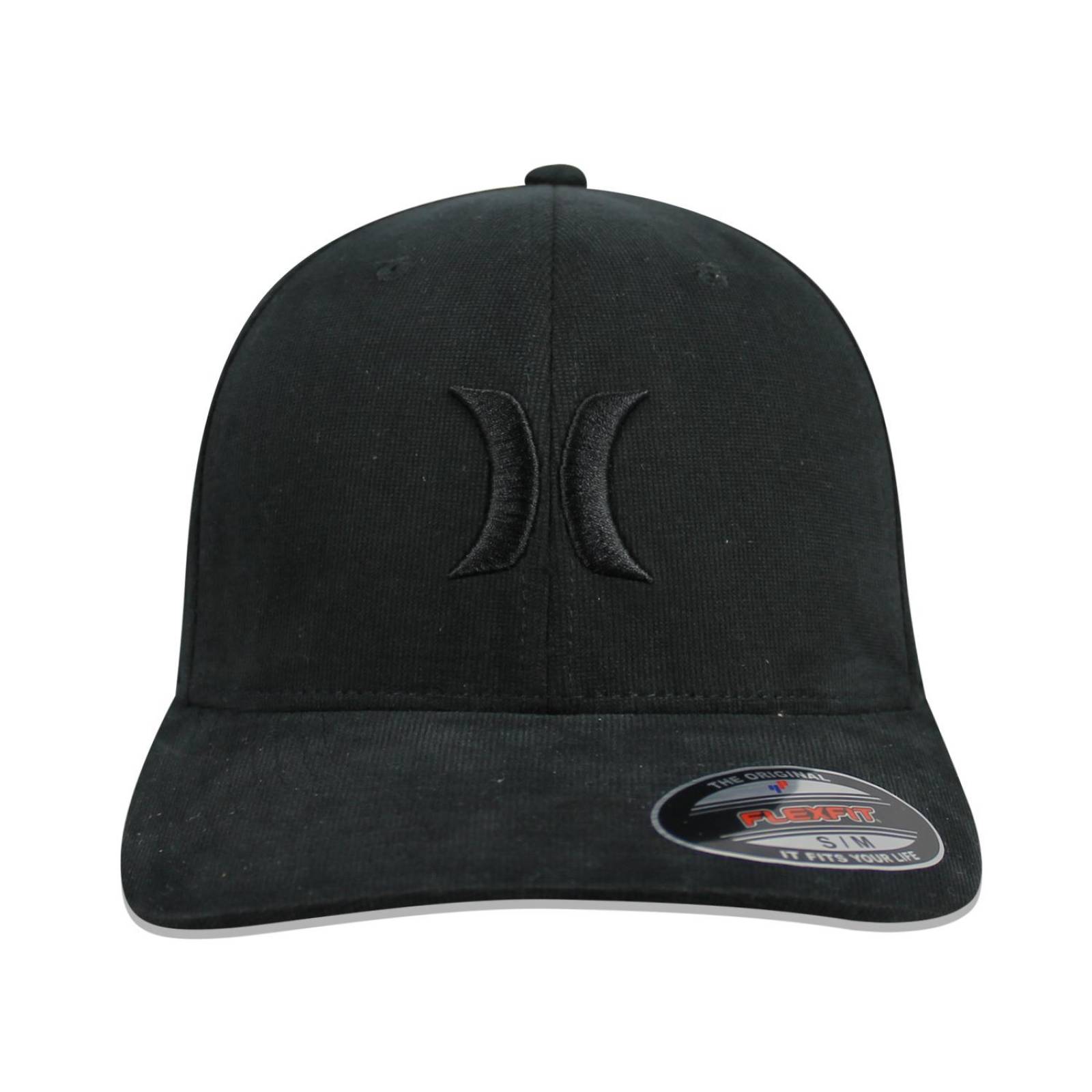 Gorra Hurley Flex Fit Black Textures Negro 