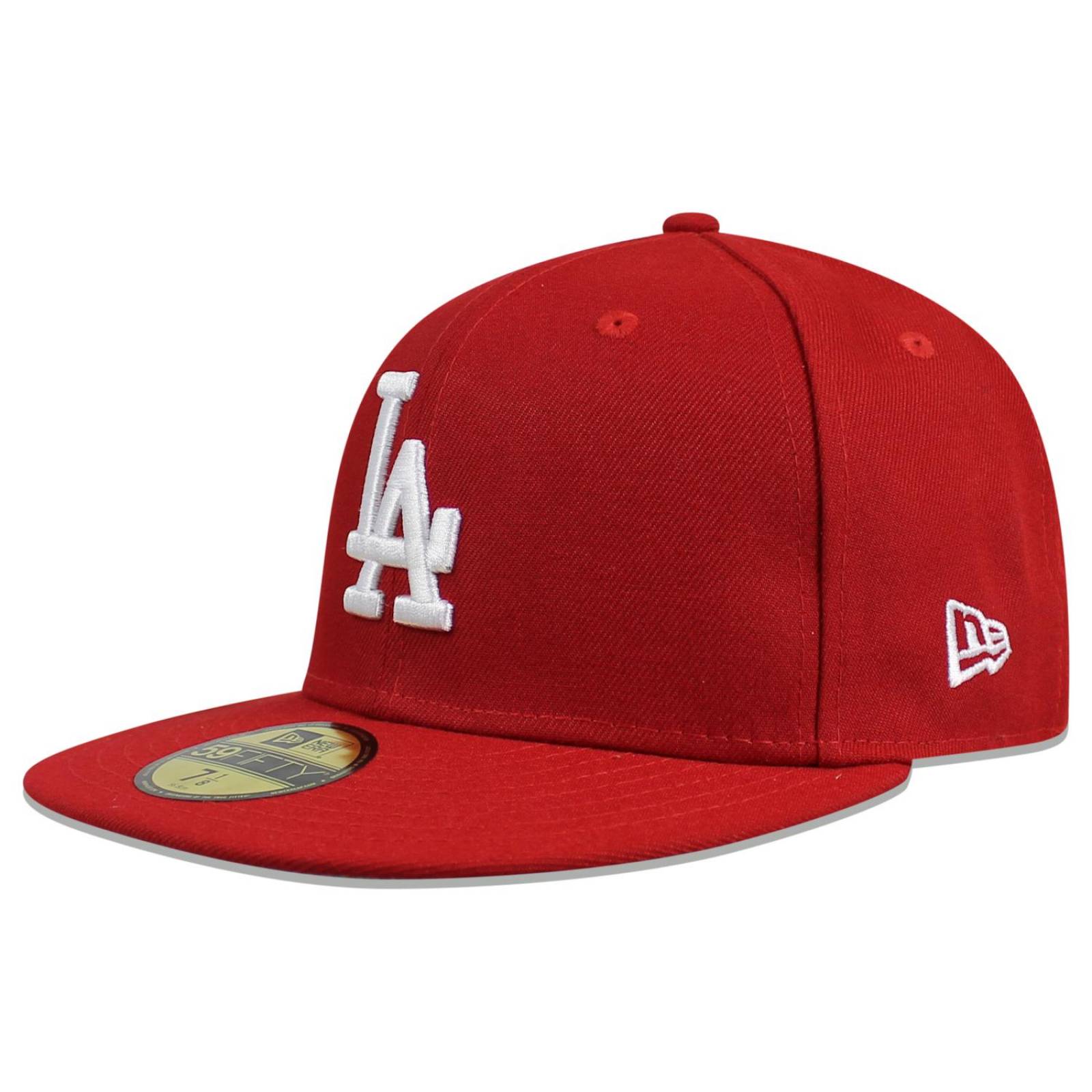 Gorra New Era 59 Fifty MLB Dodgers Basic Rojo/Logo Blanco 