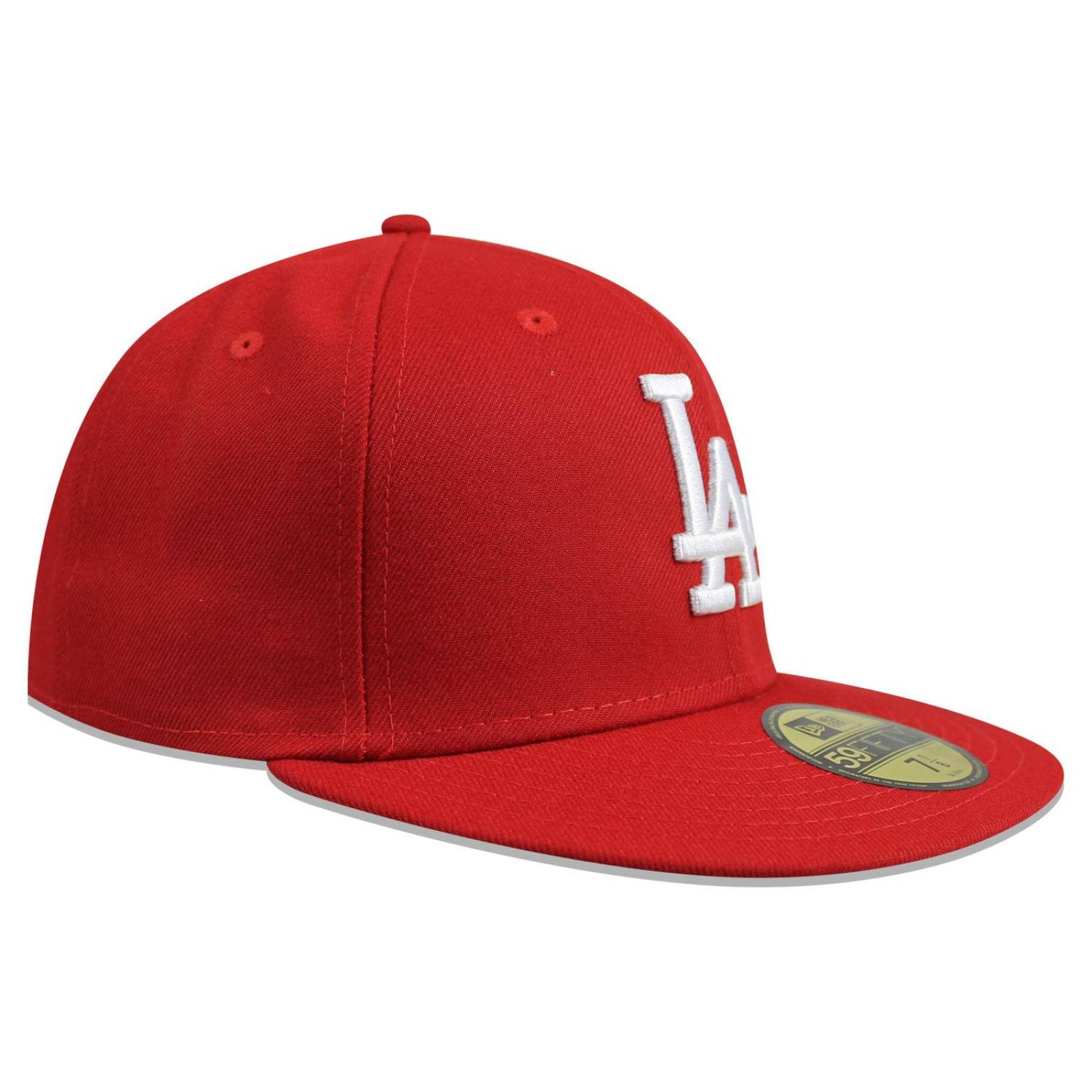 Gorra New Era 59 Fifty MLB Dodgers Basic Rojo/Logo Blanco 