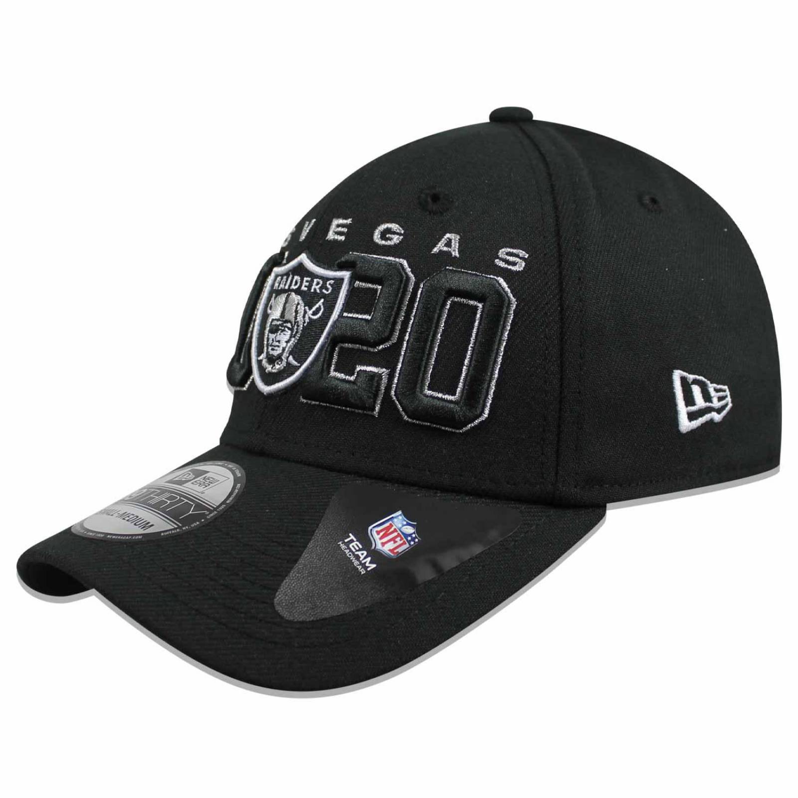 Gorra New Era 39 Thirty NFL Raiders Draft 2020 Negro 