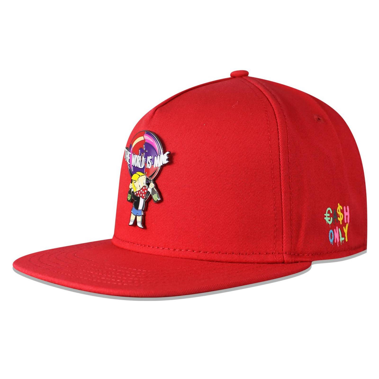 Gorra Cash Only Snapback The World is Mine Rojo Unitalla 