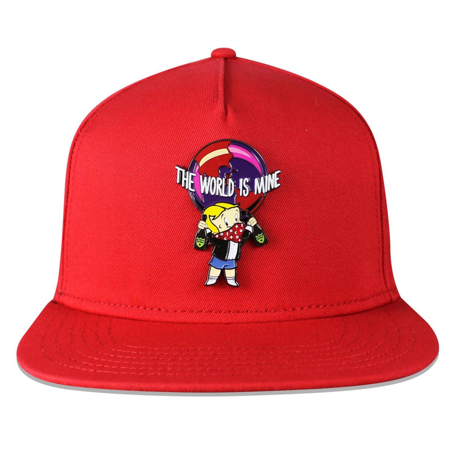 Gorra Cash Only Snapback The World is Mine Rojo Unitalla 