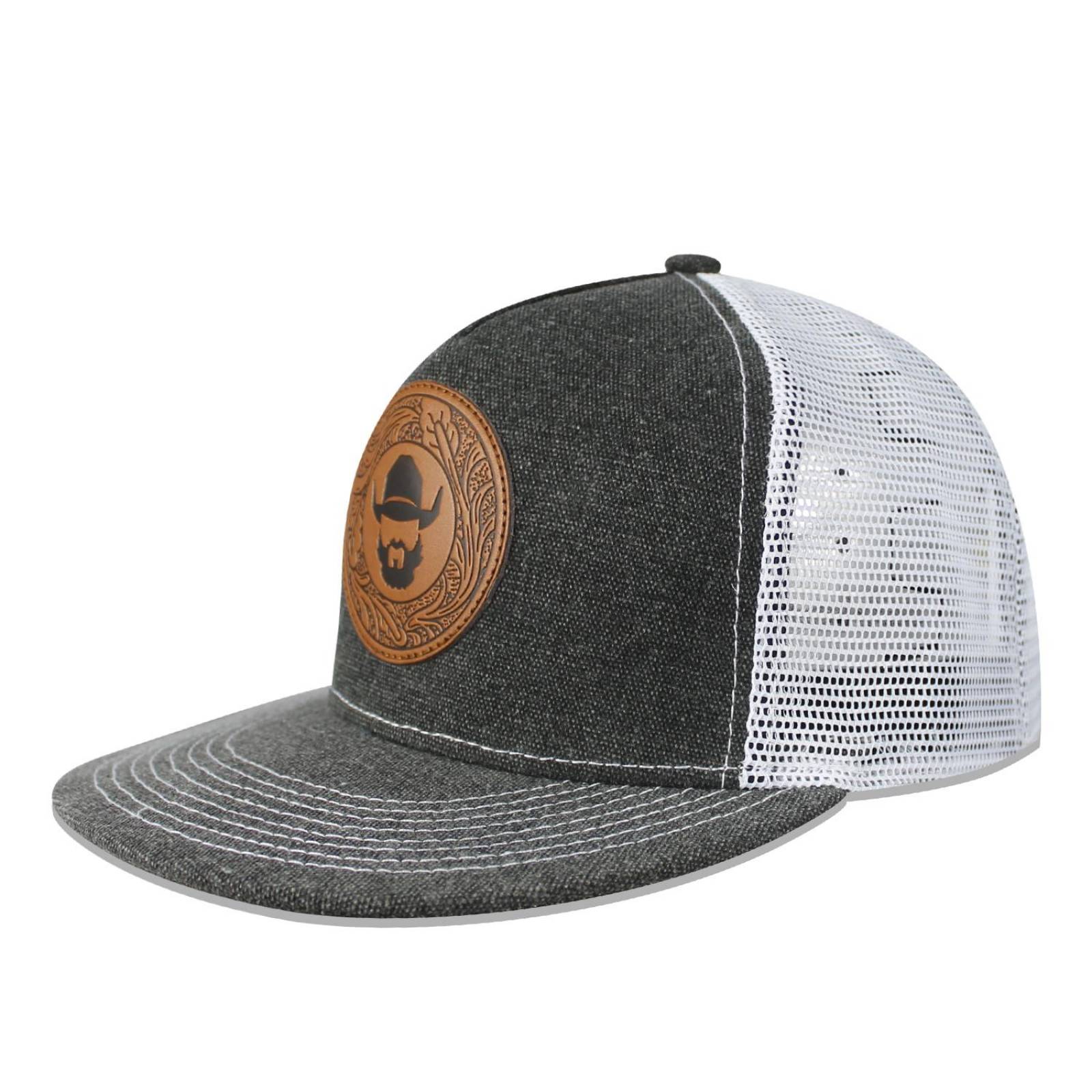 Gorra Barba Norteña Snapback Trucker Ganadero Cincelado Mezclilla Unitalla 