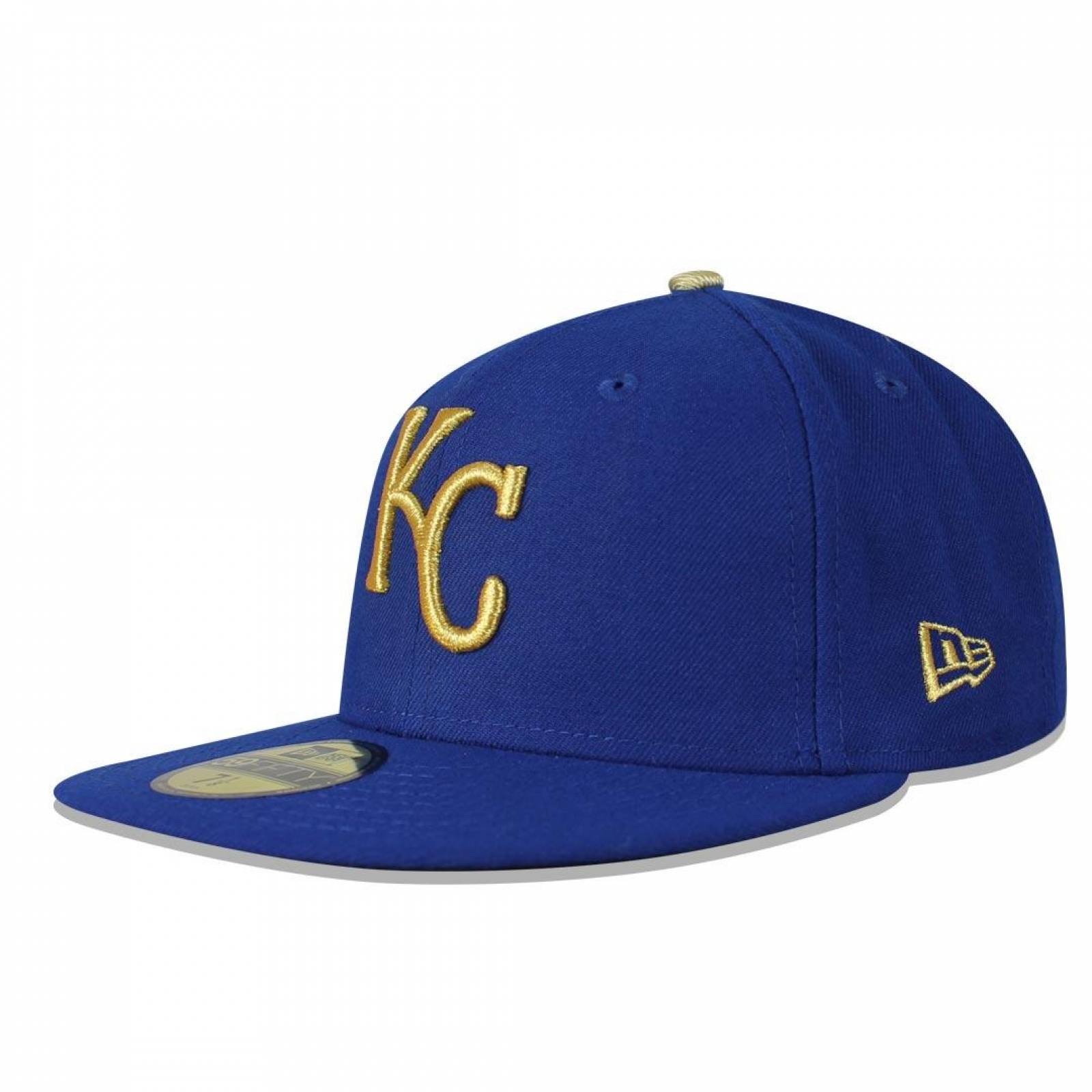 Gorra New Era 59 Fifty MLB Royals Ac Performance Alternative Azul/Dorado 